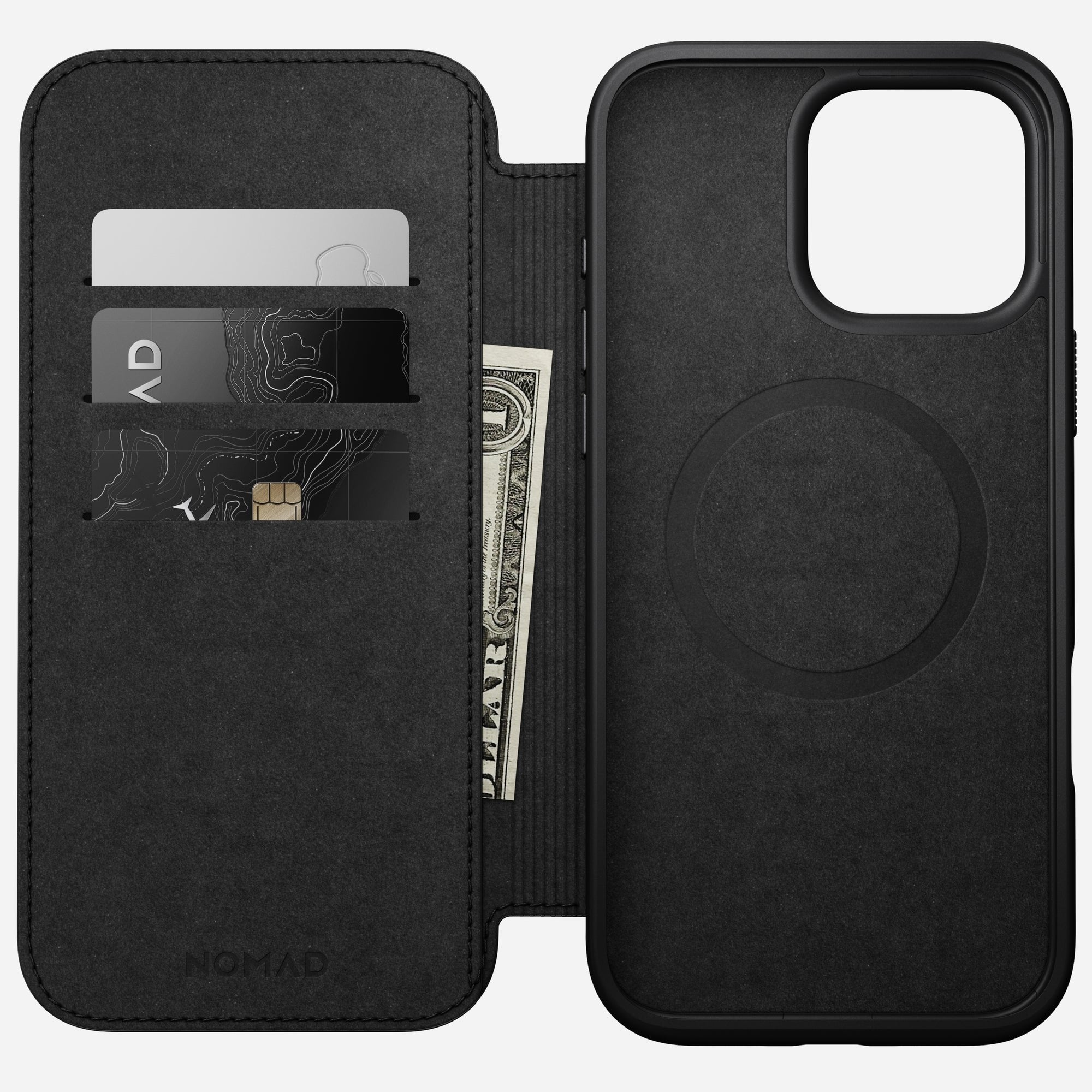 Nomad Modern Leather Folio Iphone 16 Pro Max Black