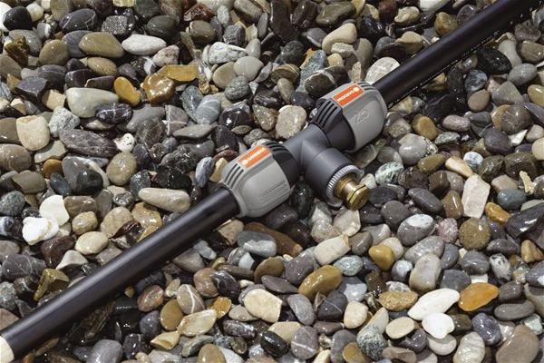 Gardena 2790-20 Sprinklersystem T 25mm> 3/4 ", Conexión Negro / Gris