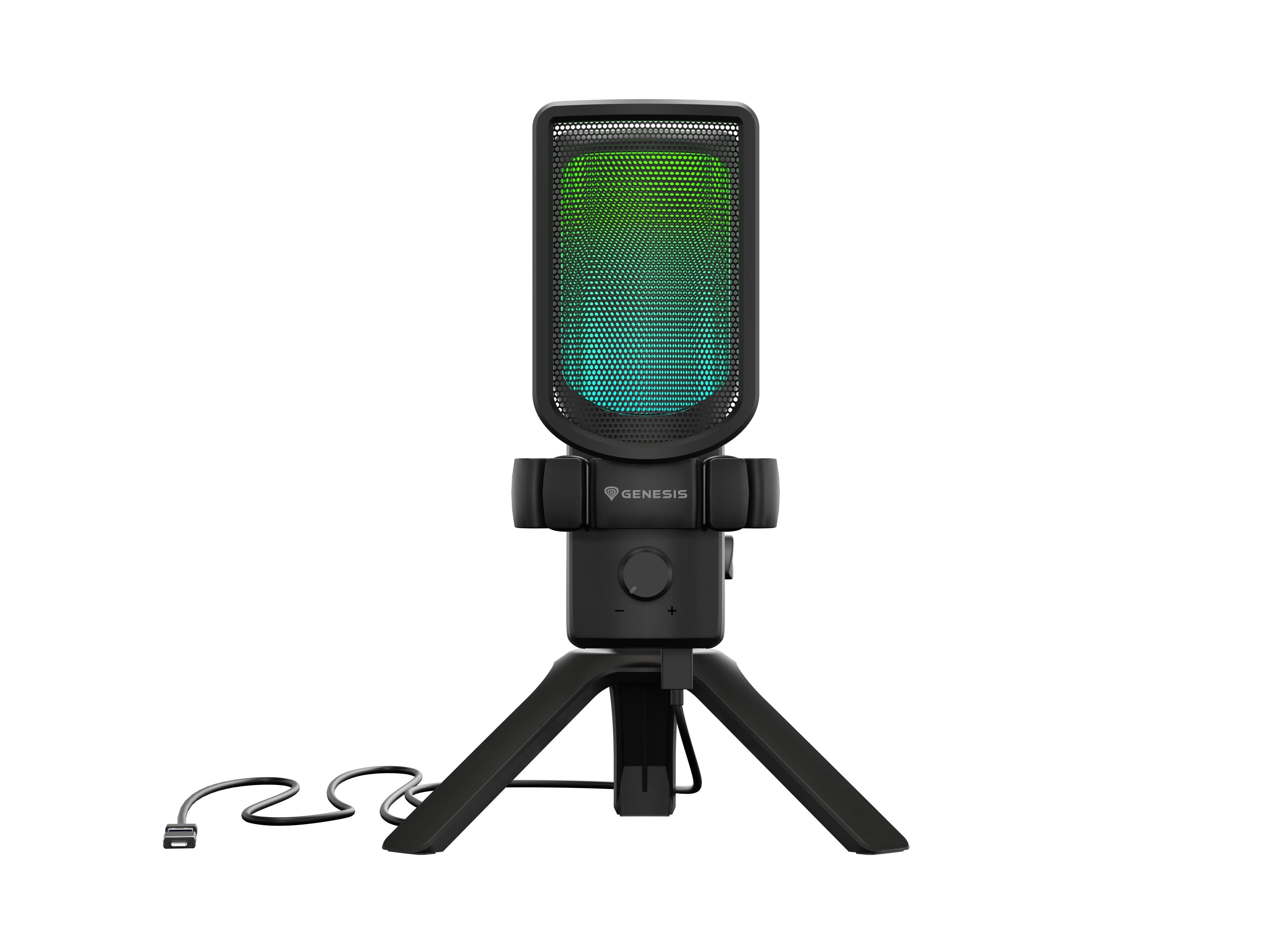 Micrófono Natec Genesis Radium 250 Usb Stand Black