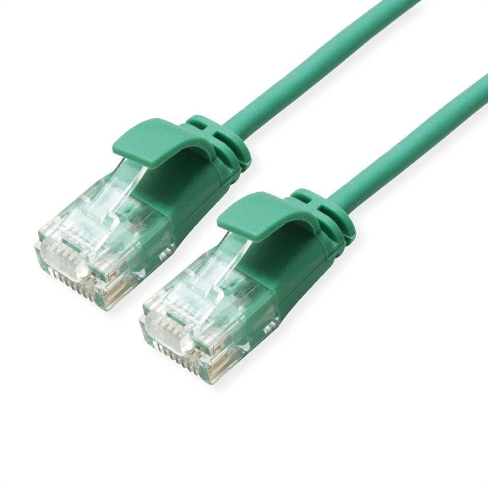 Roline Verde Utp Cable De Red Cat.6a (Class Ea), Lsoh, Slim, Grn, 3 M