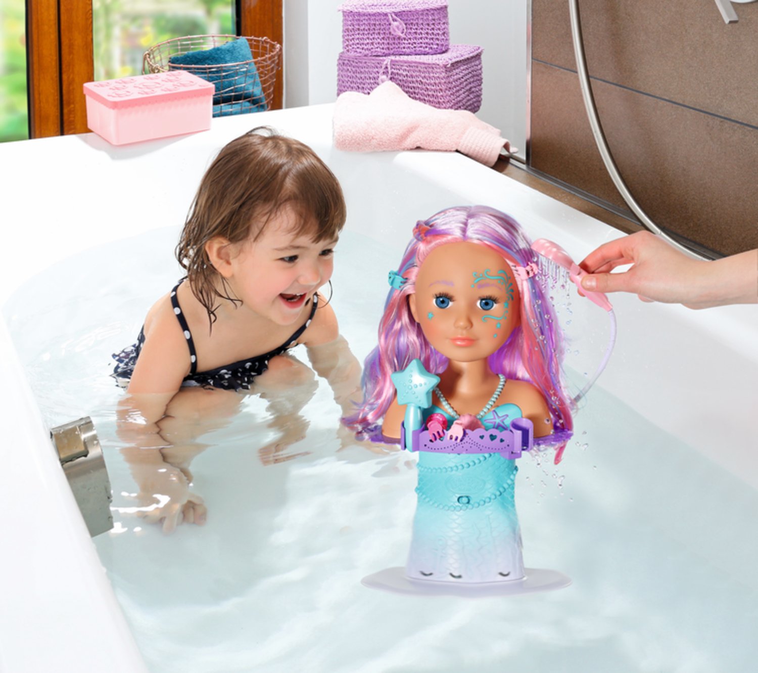 EAN 4001167830550 - BABY born Sister Styling Mermaid Head Muñeca de baño Multicolor imagen 34