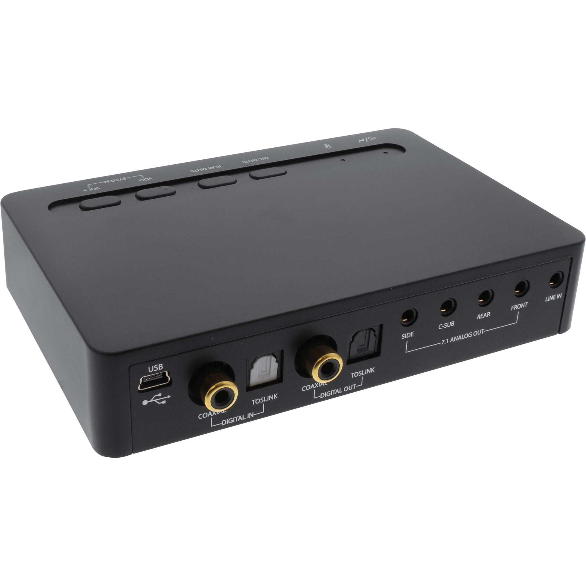 Caja De Sonido Inline Usb 2.0 7.1 48khz / 16 Bits