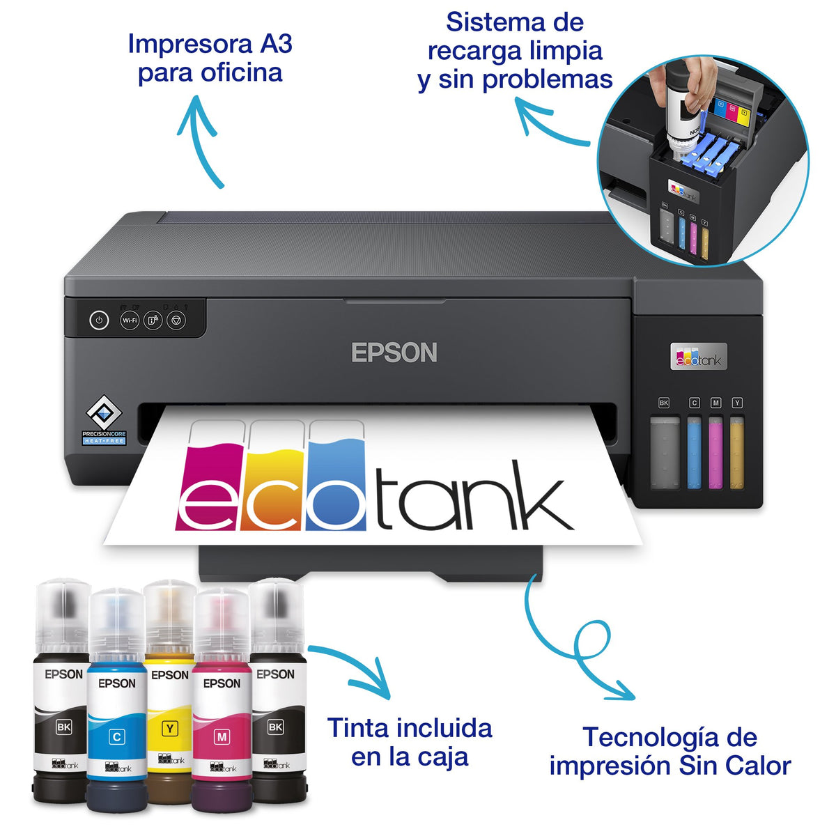 EAN 8715946703015 - Epson EcoTank ET-14100 impresora de inyección de tinta Color 4800 x 1200 DPI A3 Wifi imagen 8