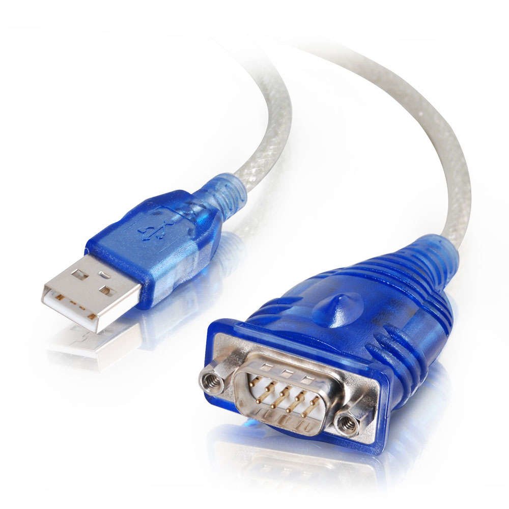 C2g Usb To Db9 Serial Adapter Cable Adaptador Serie Usb Rs-232 Azul