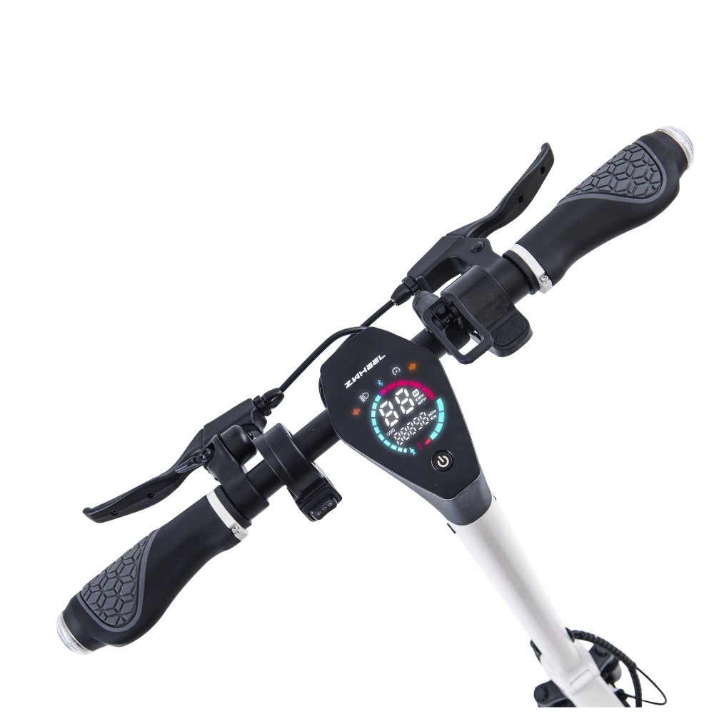 Zwheel Zfox Max Artic White Patinete Electrico Motor 400w - Homologado Dgt - Velocidad Hasta 25km/H - Autonomia Hasta
