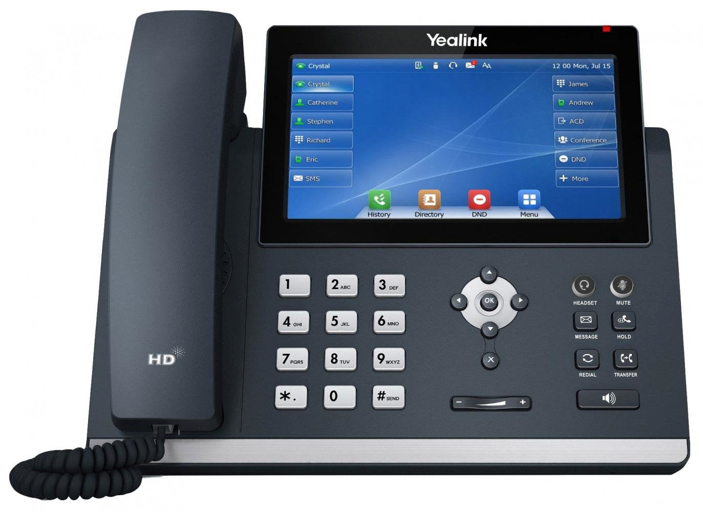 Yealink Telefono T48u 16 Cuentas Sip Poe Gris Yea_b_t48u