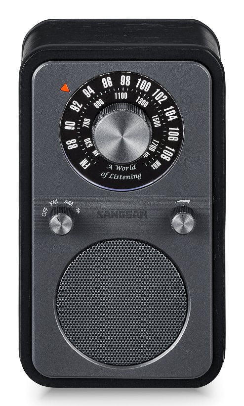 Sangean Wr-9 Roble De Medianoche Radio Analógica De Madera Con Am Fm Bluetooth