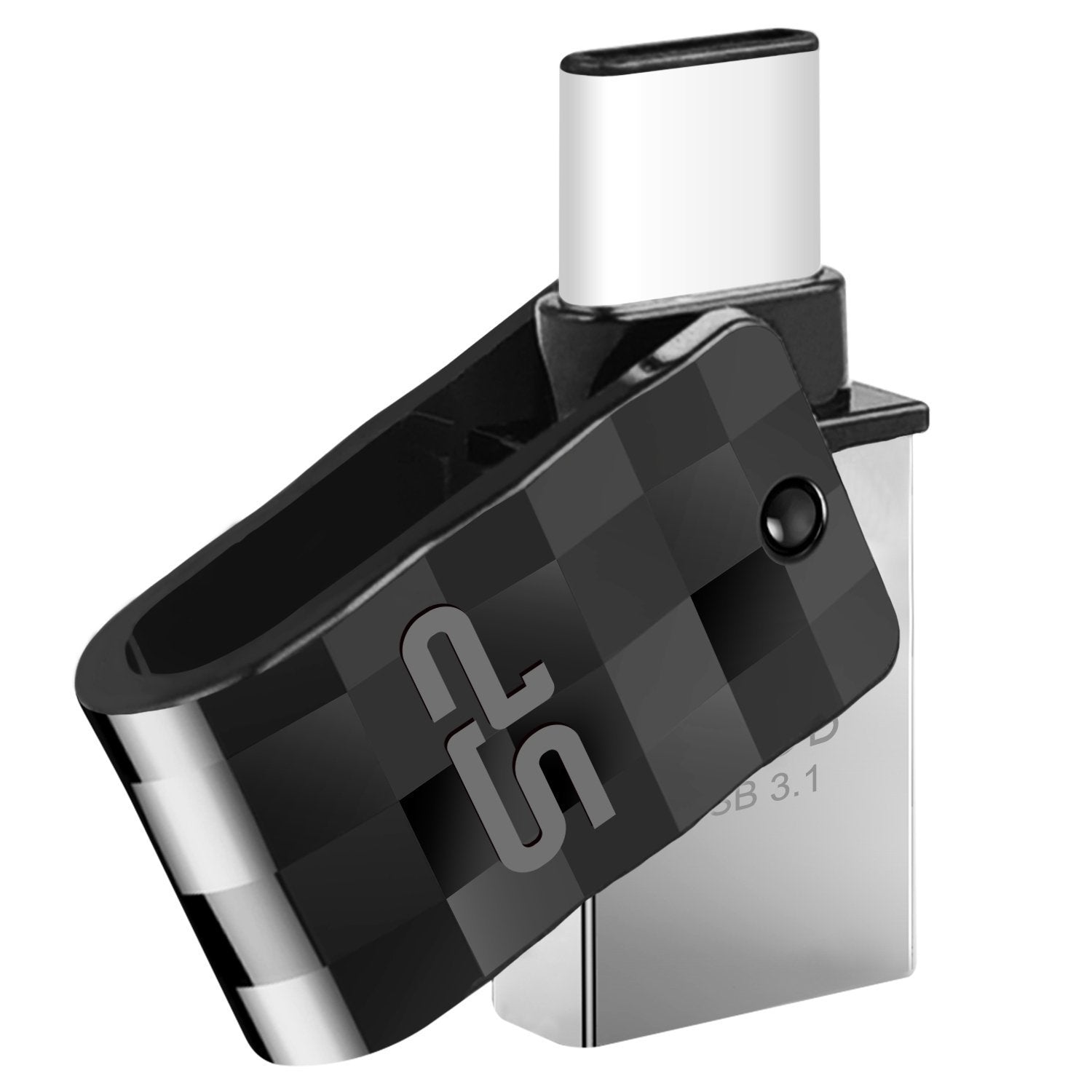 Pendrive 16gb Silicon Power Usb3.1 + Type C C31 Negro