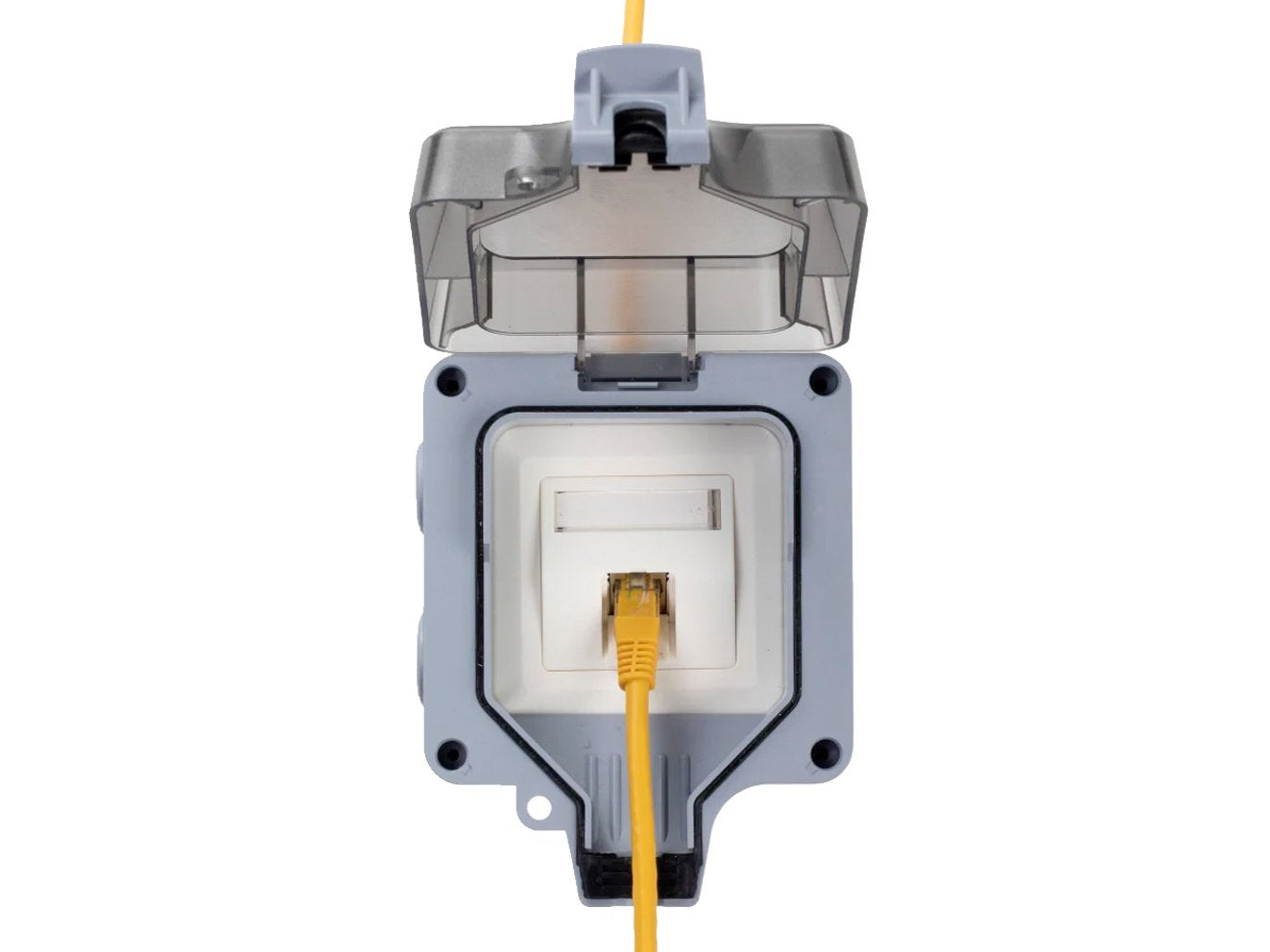 Equip Aufputzdose 1-Port Keymone Ungeschirmt Outdoor Gris
