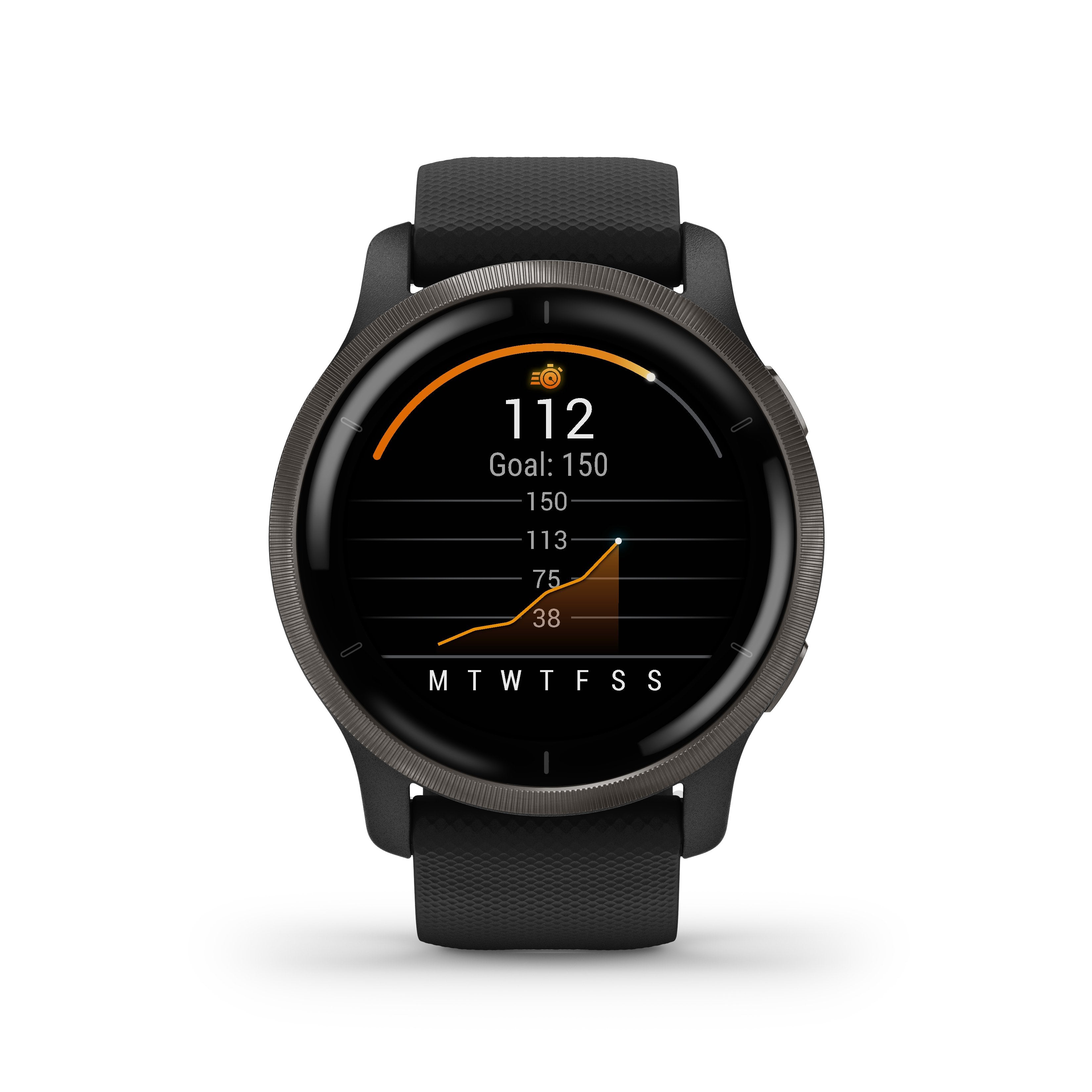 Garmin Venu 2 Negro/Pizarra Smartwatch Multideporte Wifi Gps Integrado Frecuencia Actividad Sueño 45 Mm