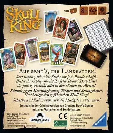 Ravensburger Skull King, Juego De Cartas 22578