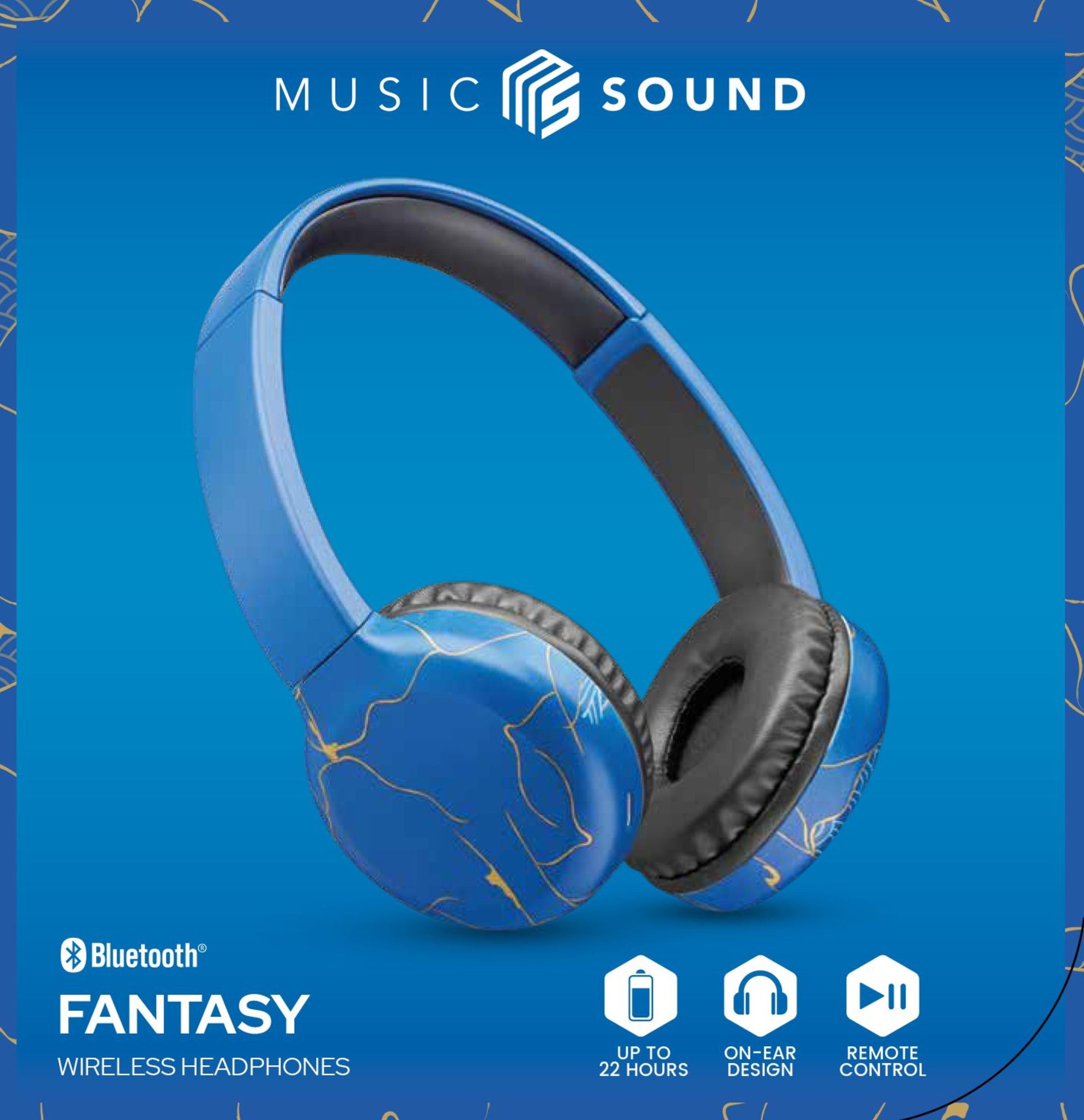 Auriculares Music Sound 8018080486678 Inalámbrico Bluetooth Azul