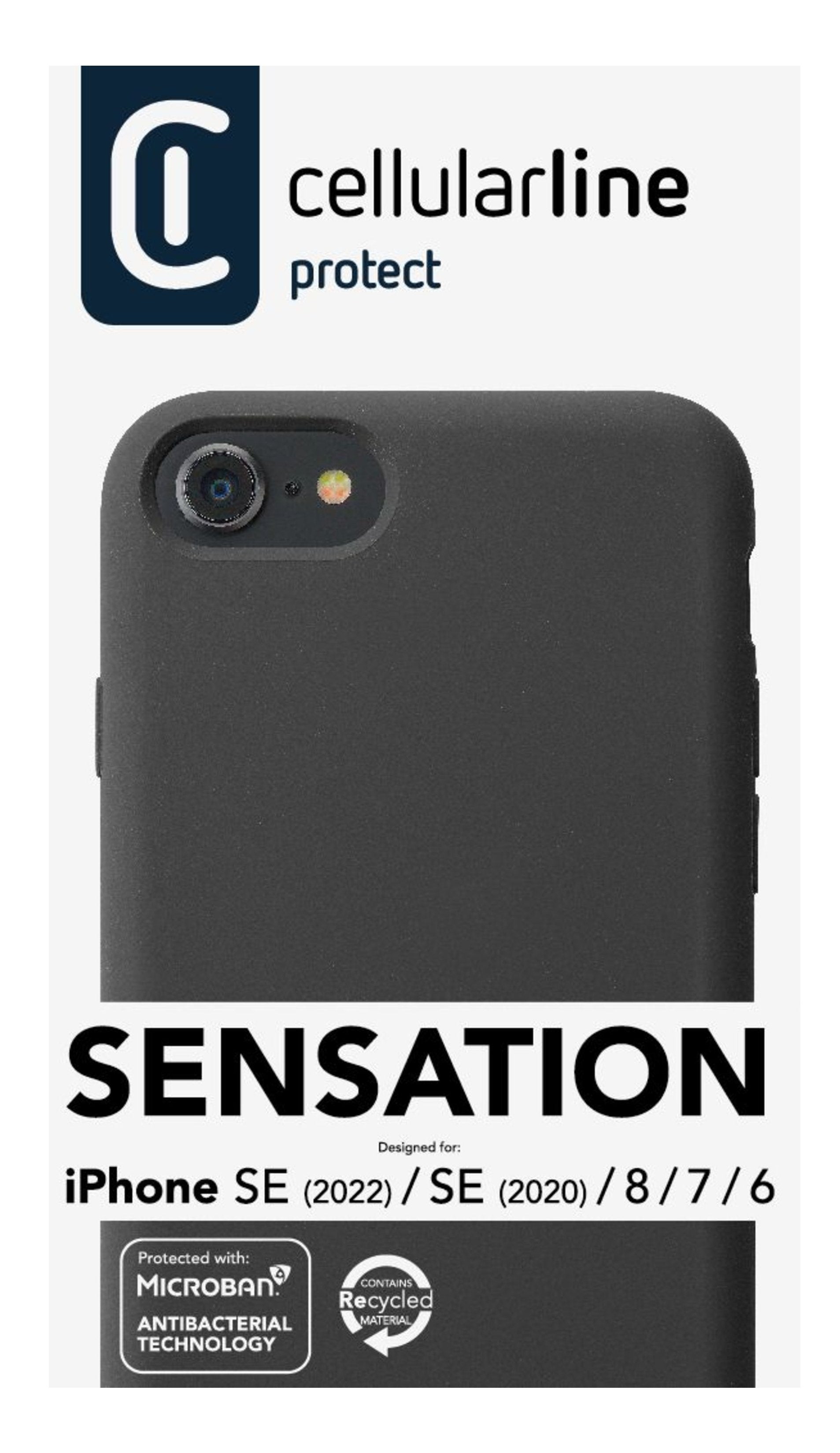 Funda Silikon Case Sensation Fr Iphone 6 7 8 Se. Negro