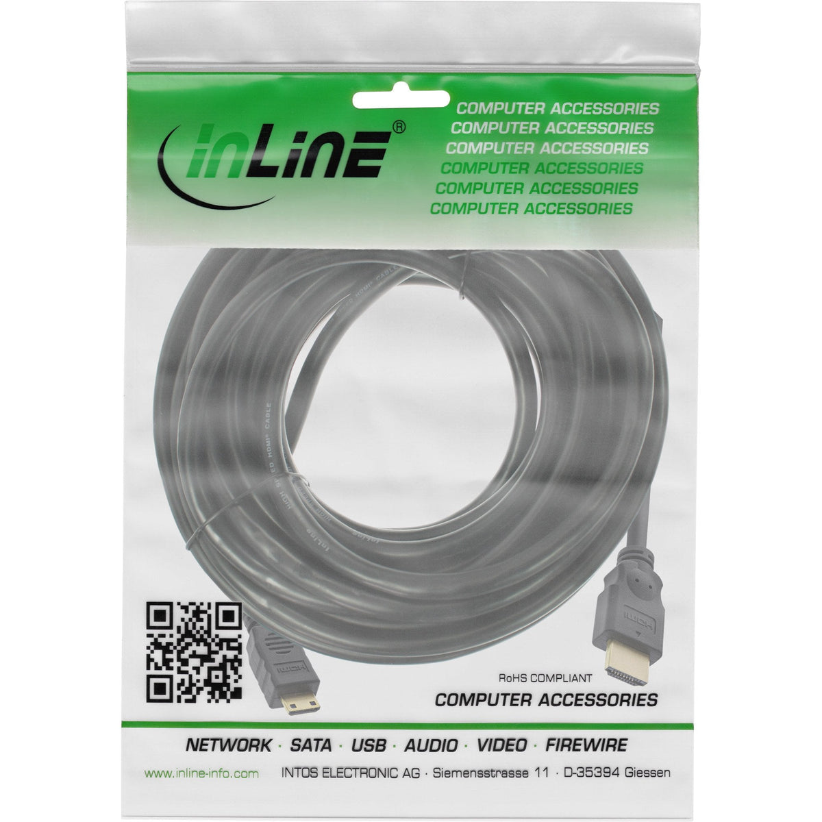 Inline Cable Hdmi Mini Tipo A Macho A C Macho 10m