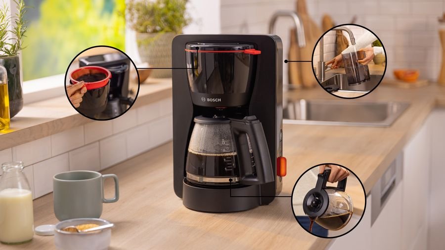 Cafetera De Filtro Bosch Home Tka3m133 Negro