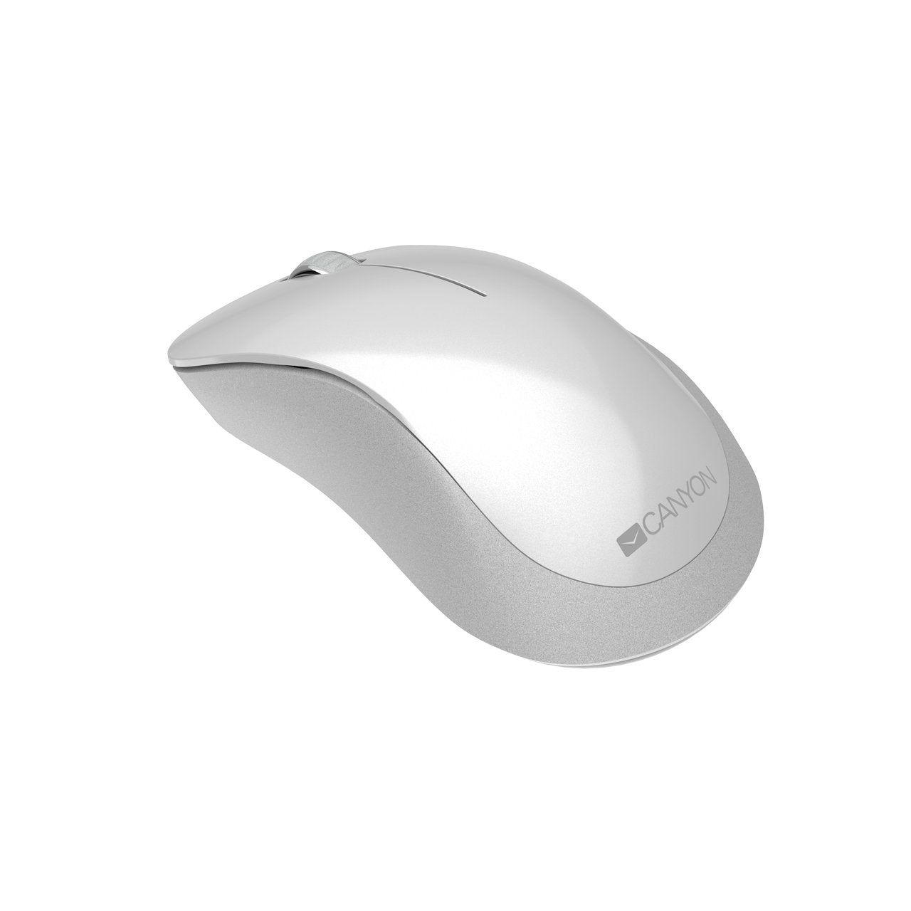 Canyon Mw-11, 2.4 Ghz Wireless Mouse ,With 3 Buttons, Dpi 1200, Battery:Aaa*2pcs ,Pearl Blanco Grey67*109*38mm 0.063kg