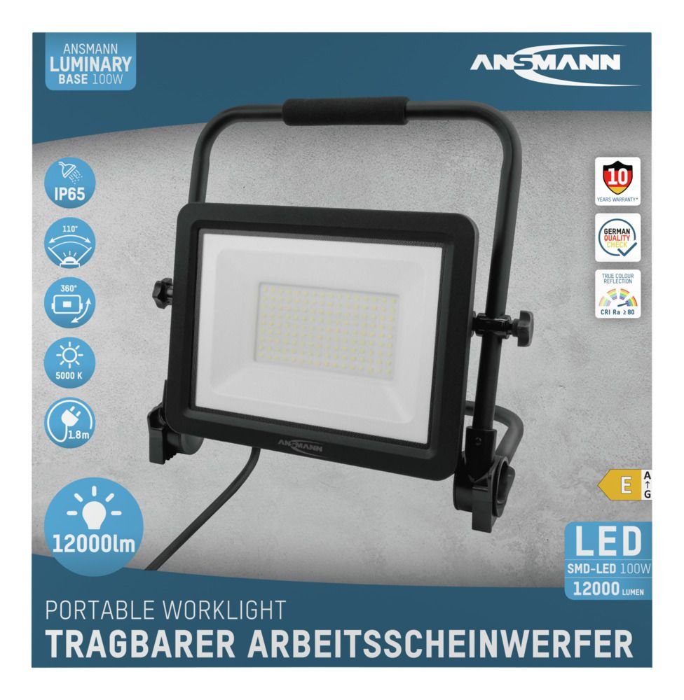 Ansmann Arbeitsmrahler Fl100w-Ac Cablegehnden 100w