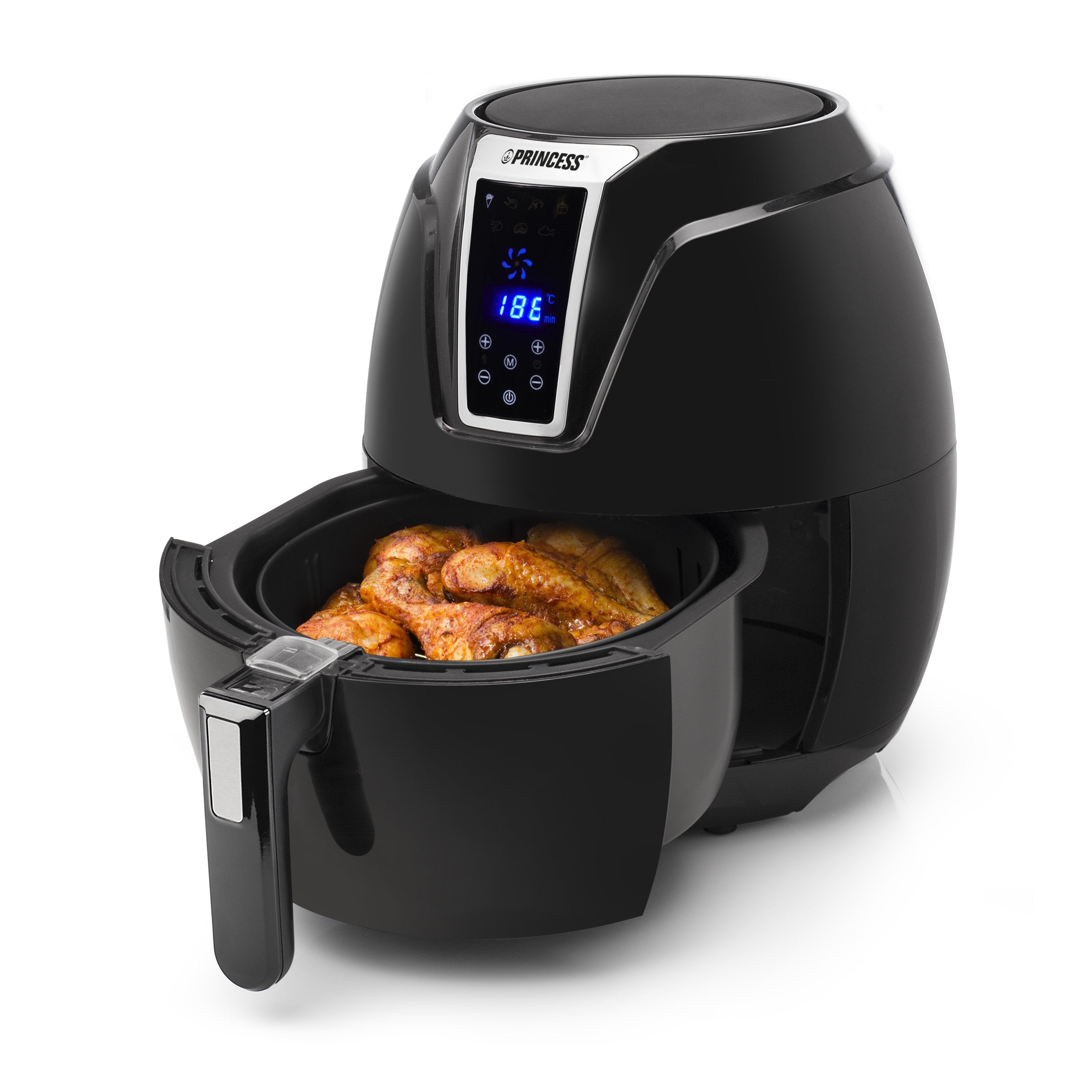 EAN 8713016048257 - Princess 182021 Sencillo 3,2 L Independiente 1400 W Freidora de aire caliente Negro imagen 16