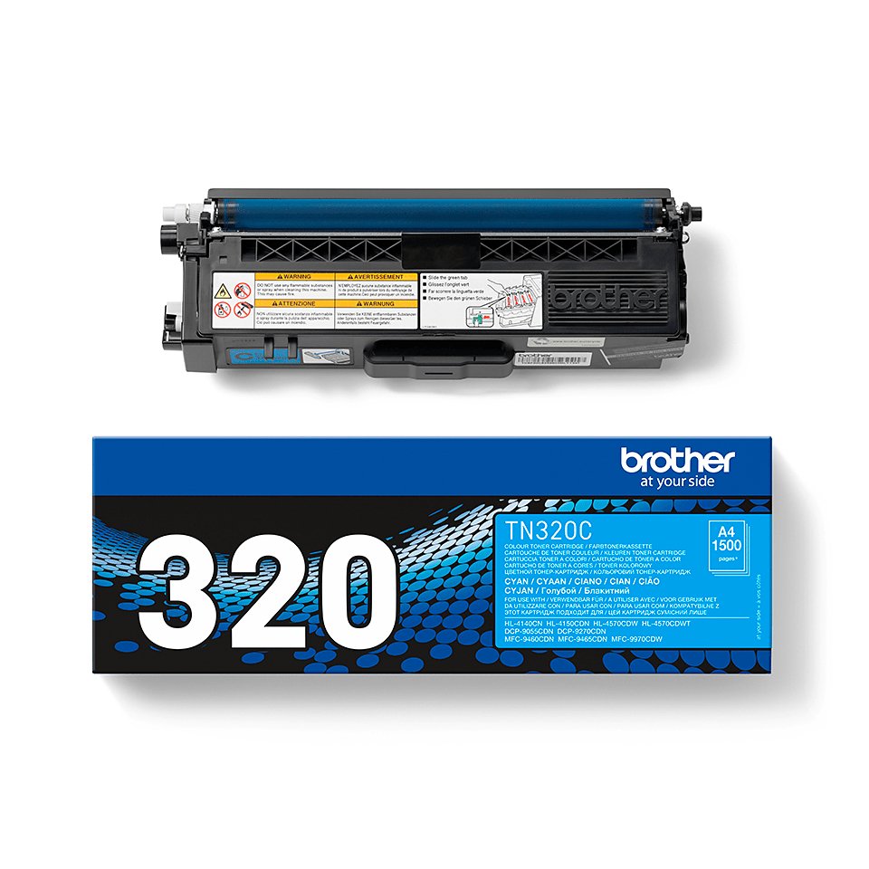 EAN 4977766679350 - Brother TN-320C cartucho de tóner 1 pieza(s) Original Cian imagen 4