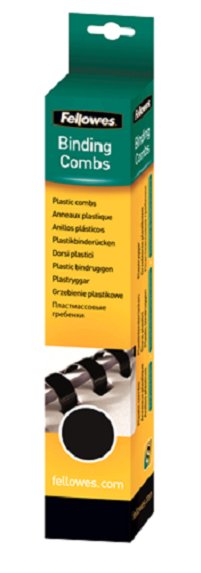 Fellowes Pack De 25 Canutillos Negros 16 Mm