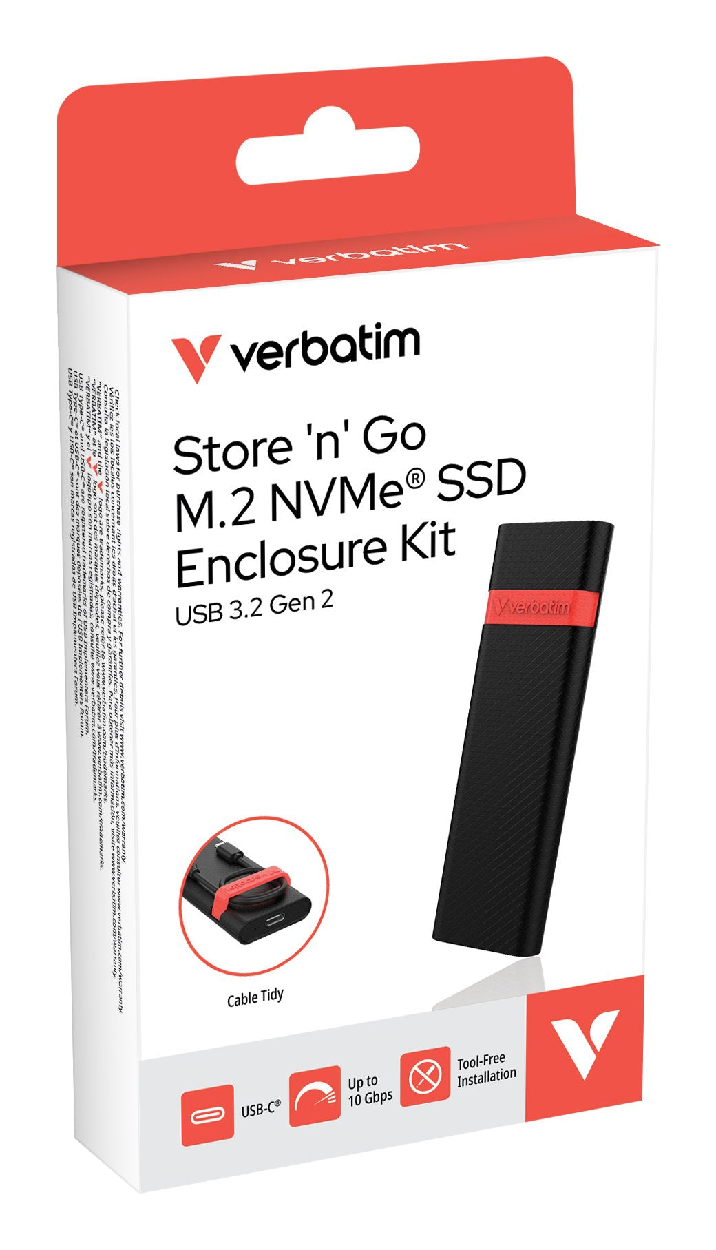 Verbatim Usb3.2 Gen2 More ´N´ Go M.2 Nvme Ssd Enclosure Kit
