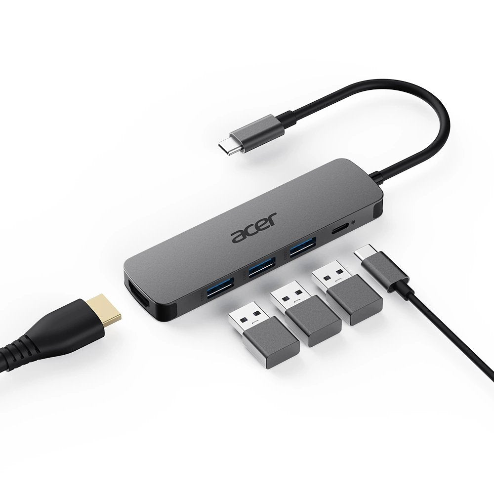 EAN 4712842946762 - Acer 5in1 Type C Dongle Alámbrico USB 3.2 Gen 1 (3.1 Gen 1) Type-C Plata imagen 2