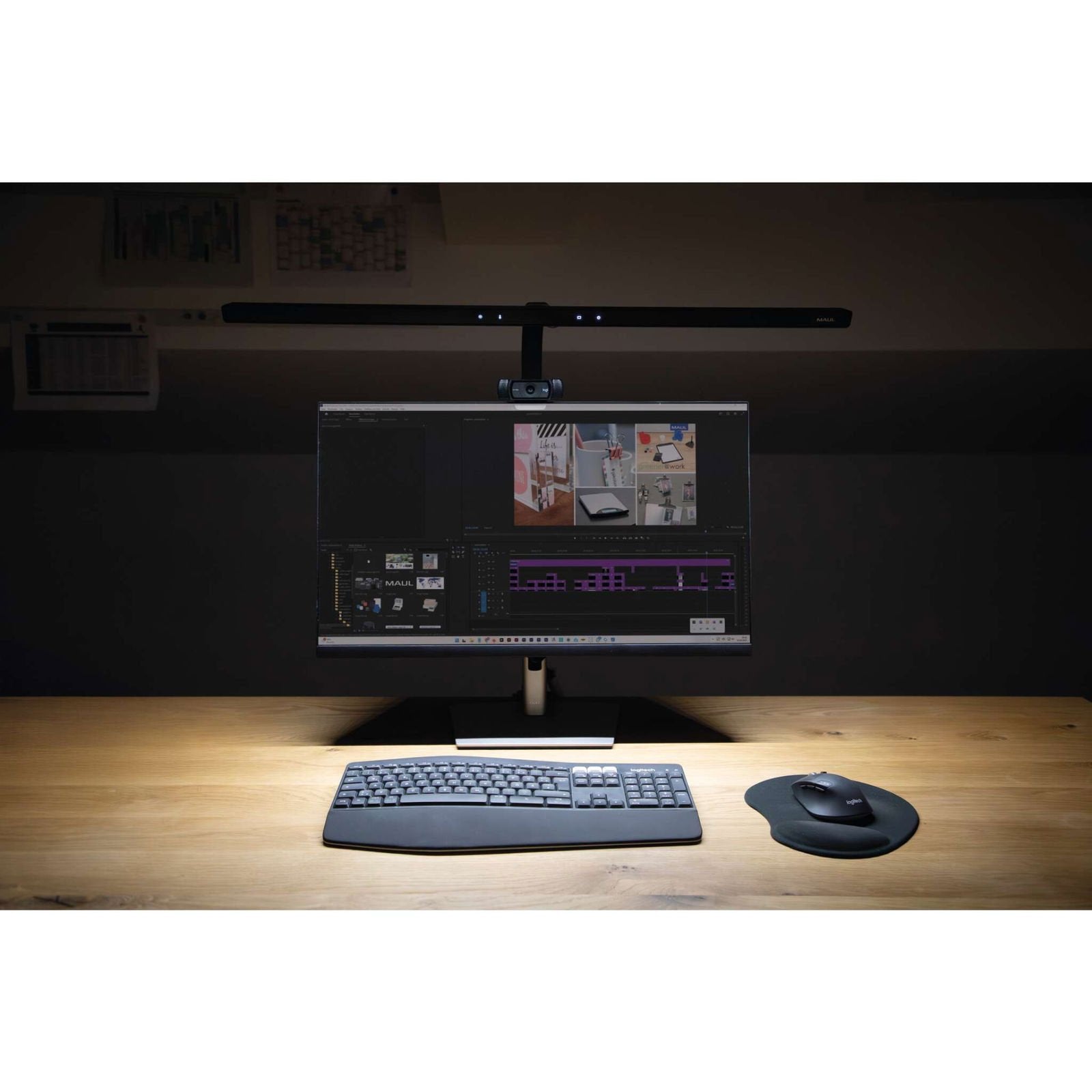 Maul Led Monitorleuchte Maulgate Color Vario Sensor, Dimmbar Retail