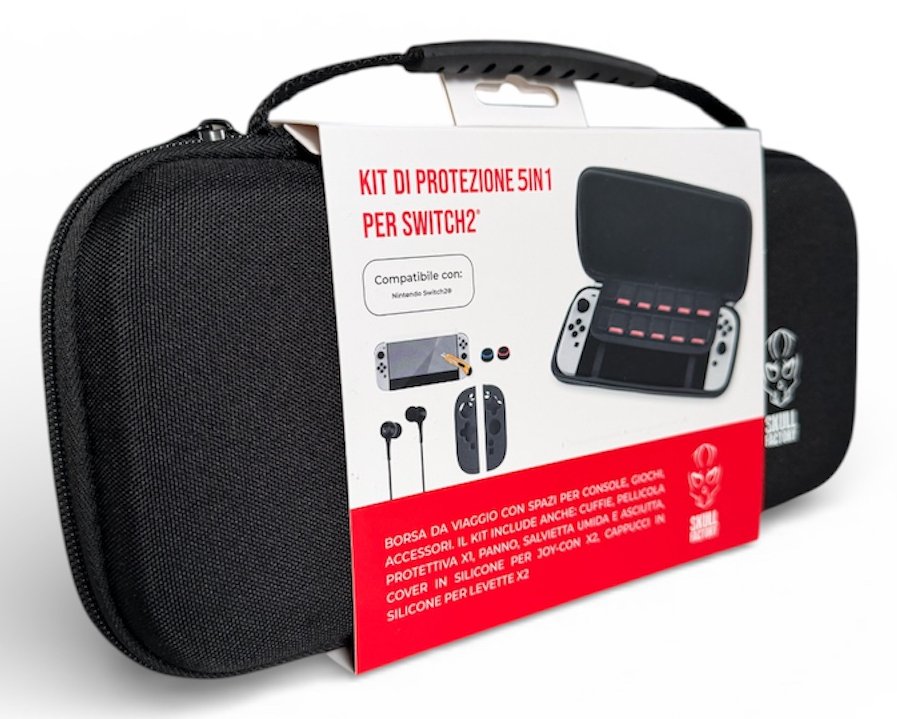 Skull Factory Kit Di Protezione 5 In 1 Per Switch2