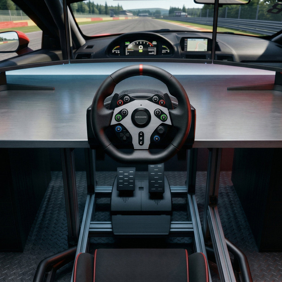 Volante Con Pedales Mars Gaming Mwh-Rsxtwo