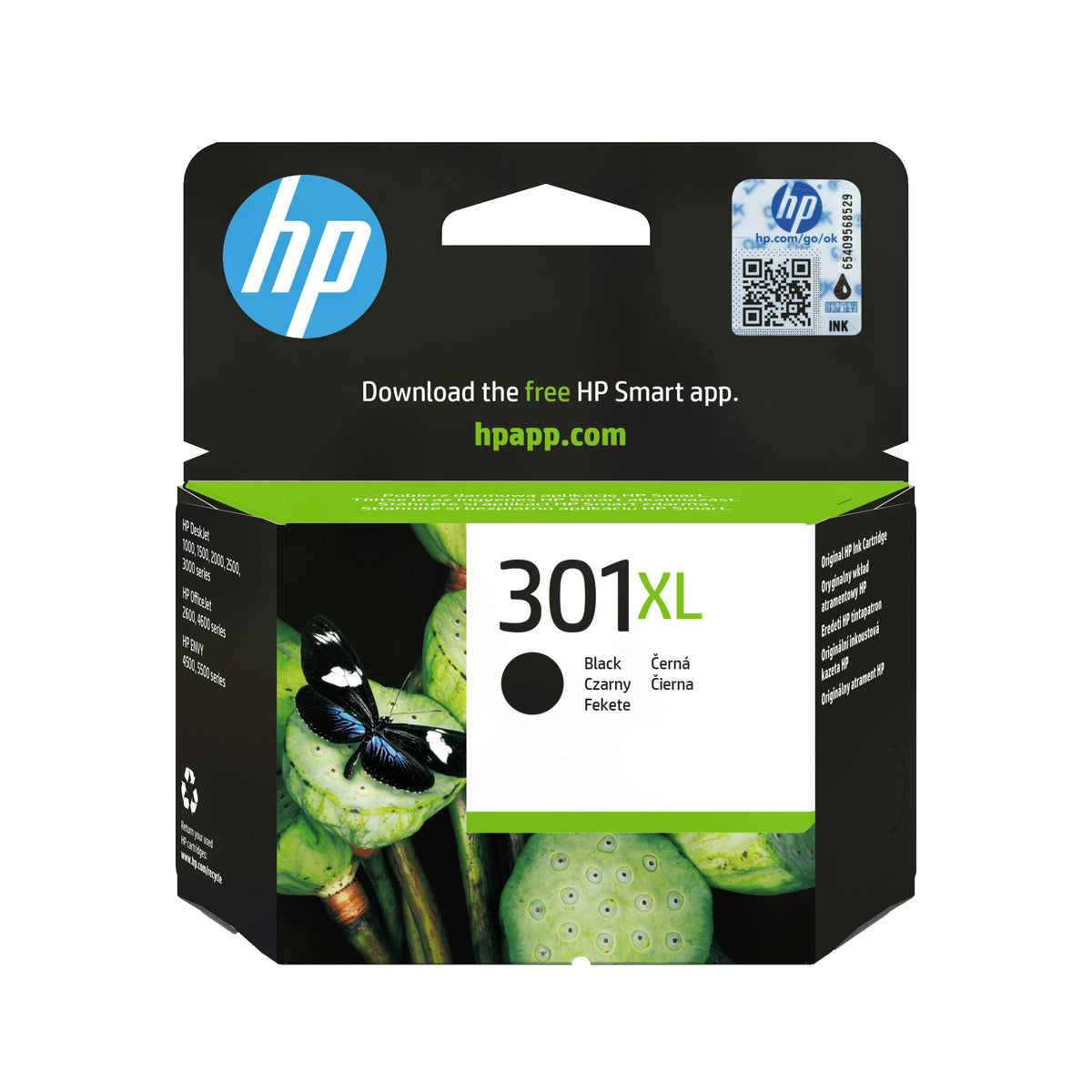 EAN 0199764693068 - HP 301XL High Yield Black Original Ink Cartridge cartucho de tinta 1 pieza(s) Alto rendimiento (XL) imagen 1