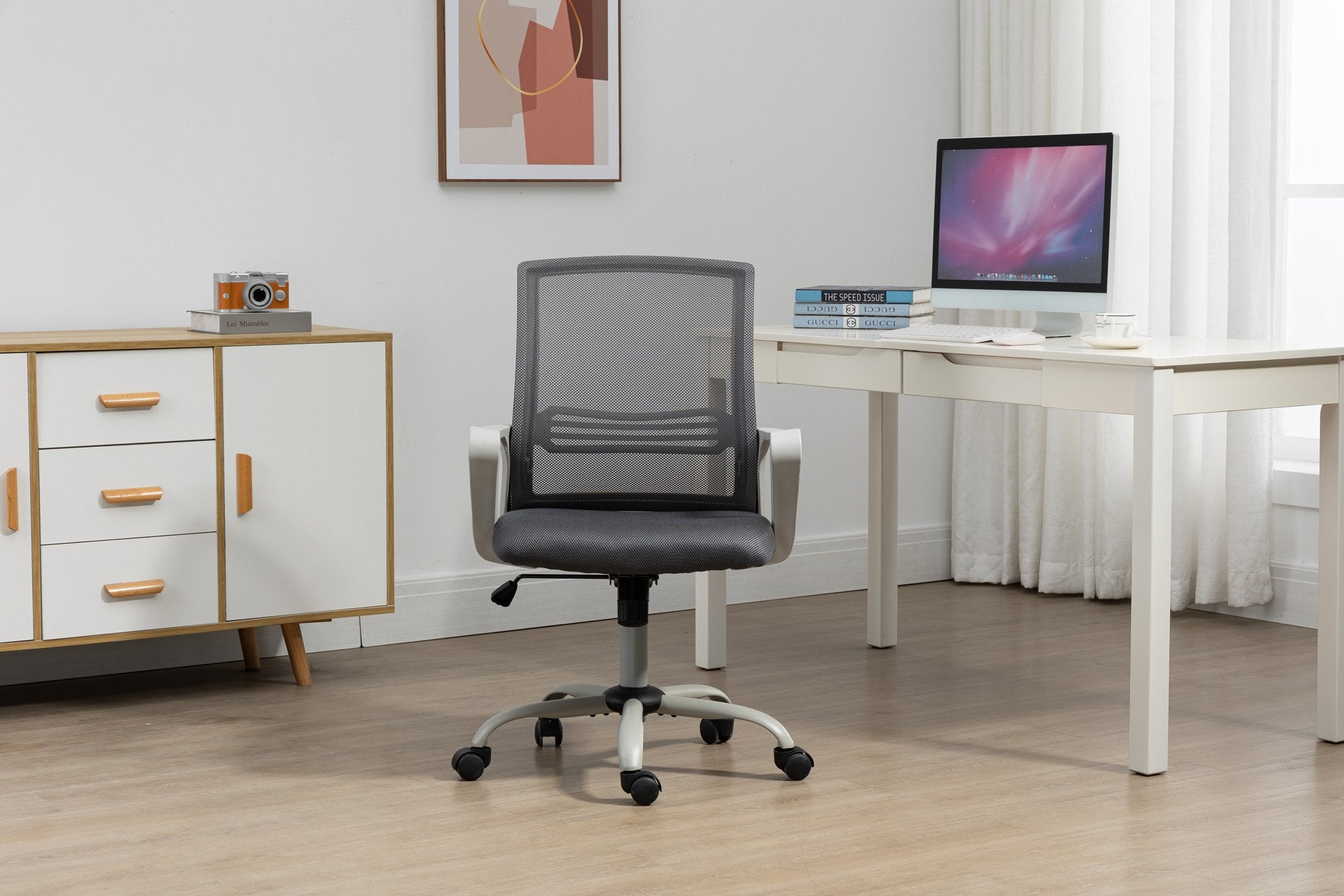 EAN 5901443390794 - Activejet YK01 SZ silla de oficina y de ordenador Asiento acolchado Respaldo de malla imagen 8