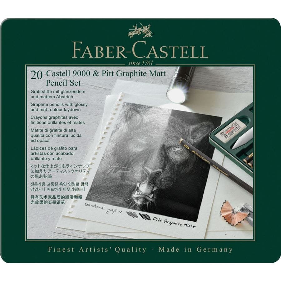 Faber-Camell Set Pitt Graphite Matt & Camell 9000