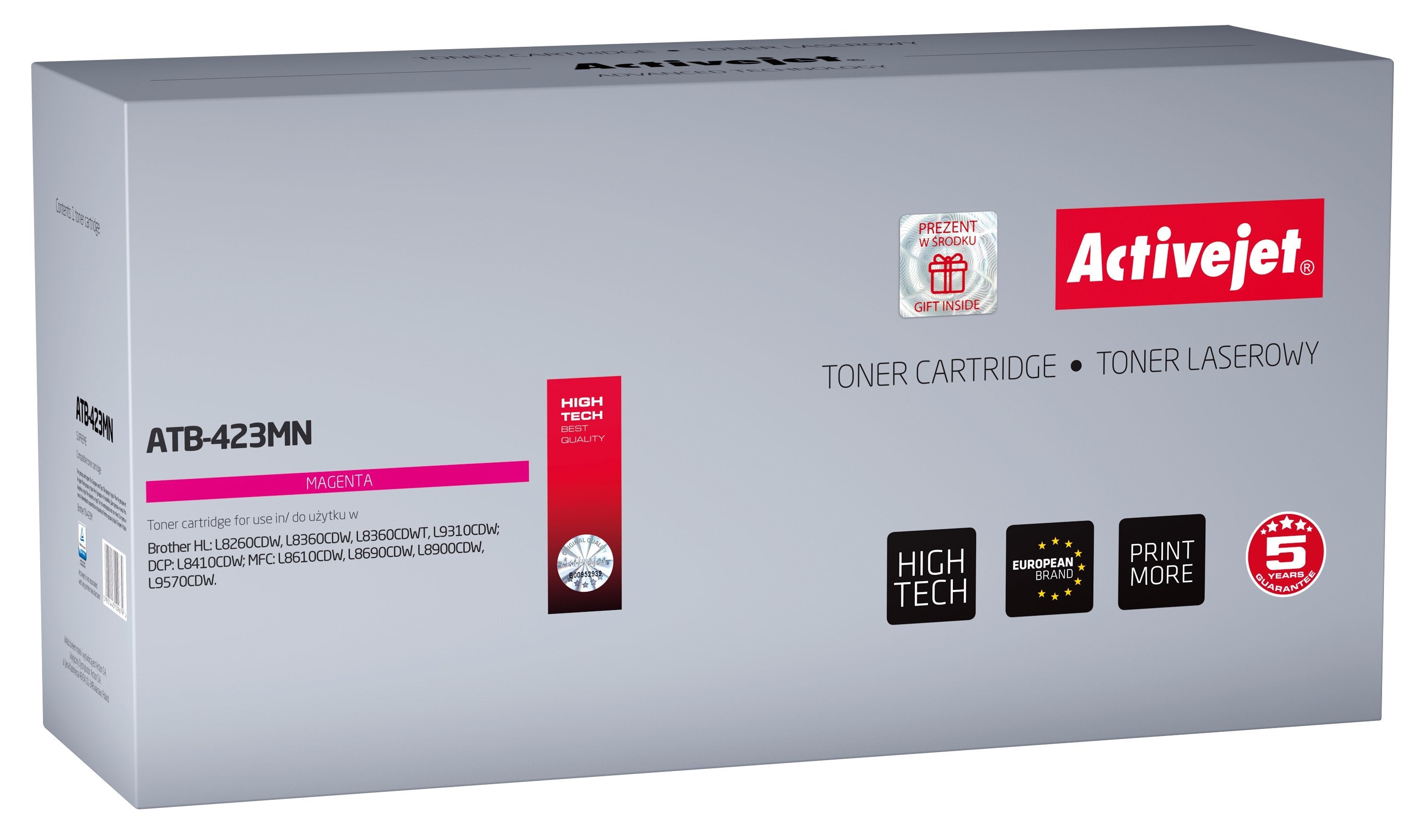 EAN 5901443109679 - Activejet ATB-423MN cartucho de tóner 1 pieza(s) Compatible Magenta imagen 1