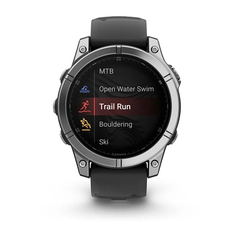 Smartwatch Garmin Fenix E Acero Inox Y Correa Negra  47mm