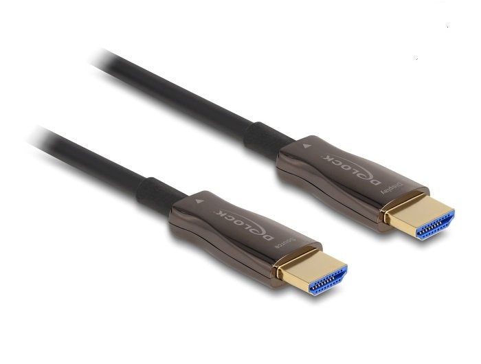 Delock 86034 Cable Hdmi Óptico Activo Con Blindaje Metálico 8k 60 Hz 50 M