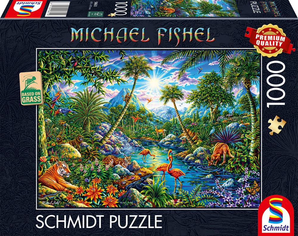 Schmidt Spiele Michael Fishel: Isla Paraíso, Rompecabezas De 1000 Piezas 58611