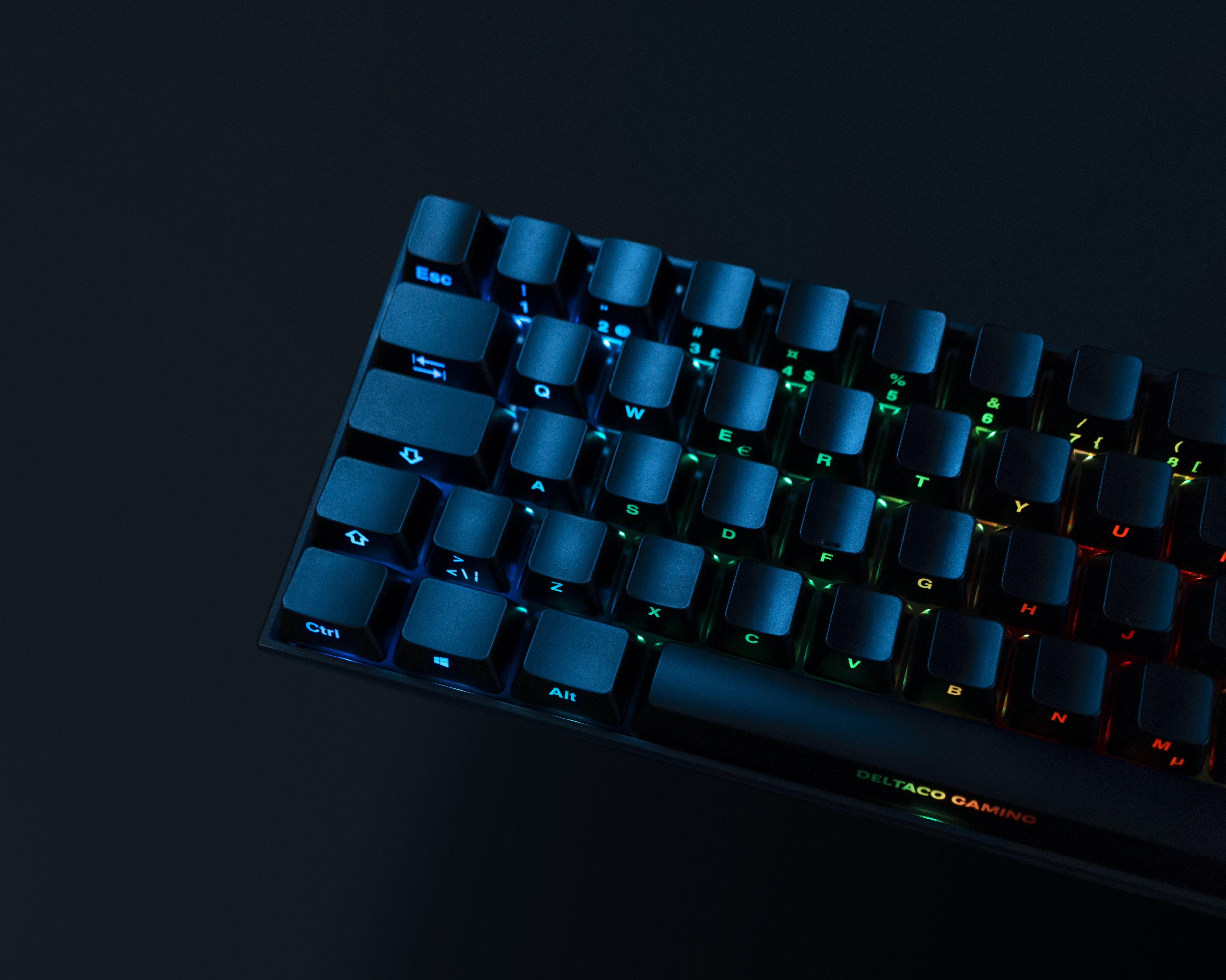 EAN 7333048053602 - Deltaco Gaming GAM-100-DE teclado Juego USB + RF Wireless + Bluetooth QWERTZ Alemán Negro imagen 7