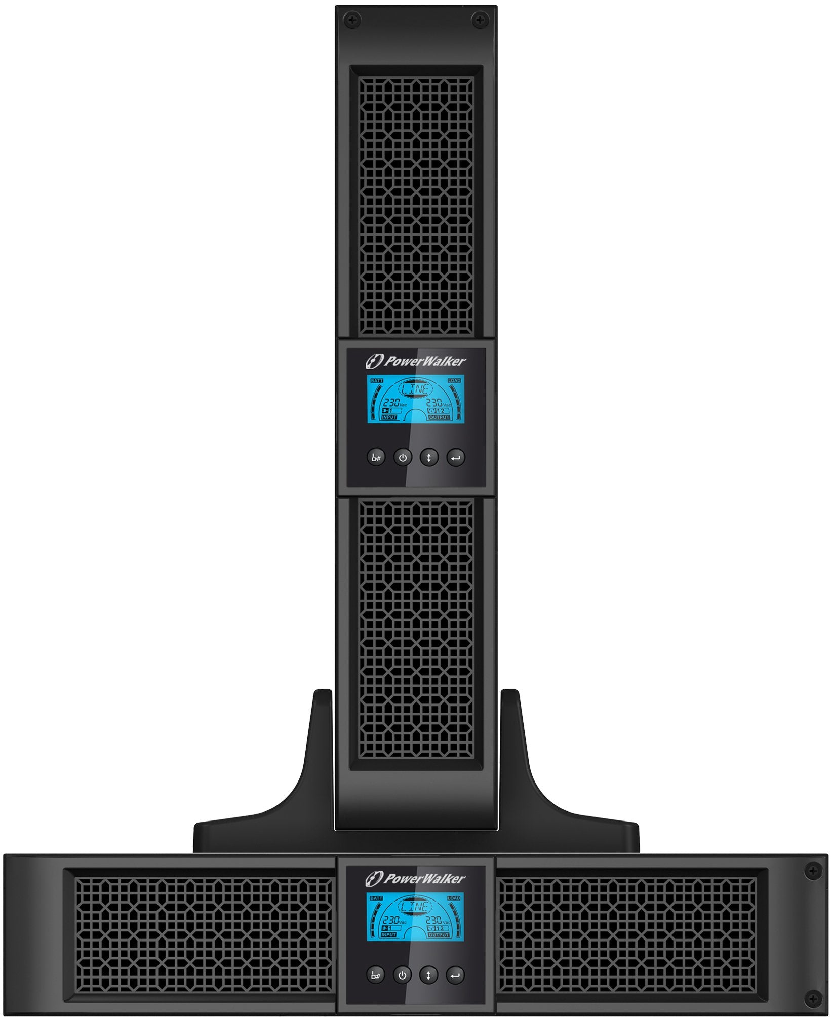 EAN 4260074974409 - PowerWalker VFI 1500RT LCD sistema de alimentación ininterrumpida (UPS) 1,5 kVA 1350 W 8 salidas AC imagen 3