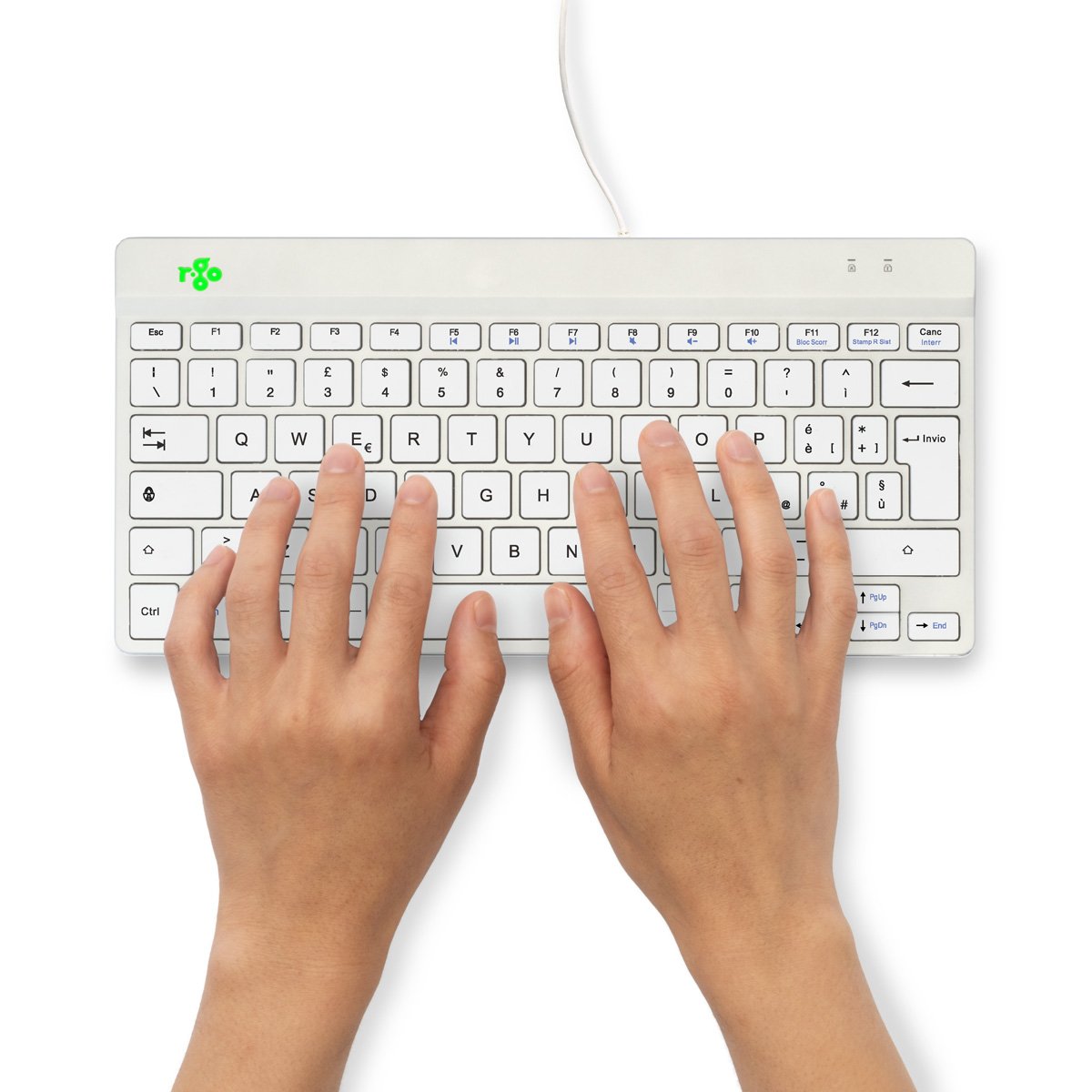 EAN 8719274491774 - R-Go Tools RGOCOITWDWH teclado Oficina USB Italiano imagen 4