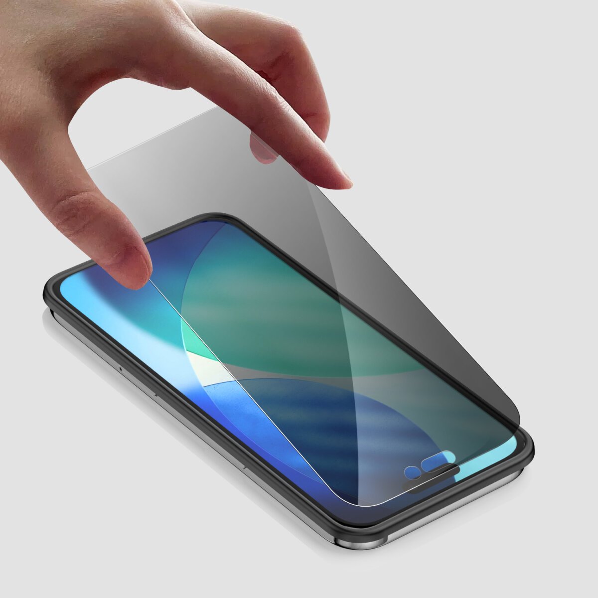 4smarts Second Glass Privacy Mit Montagerahmen Iphone 17