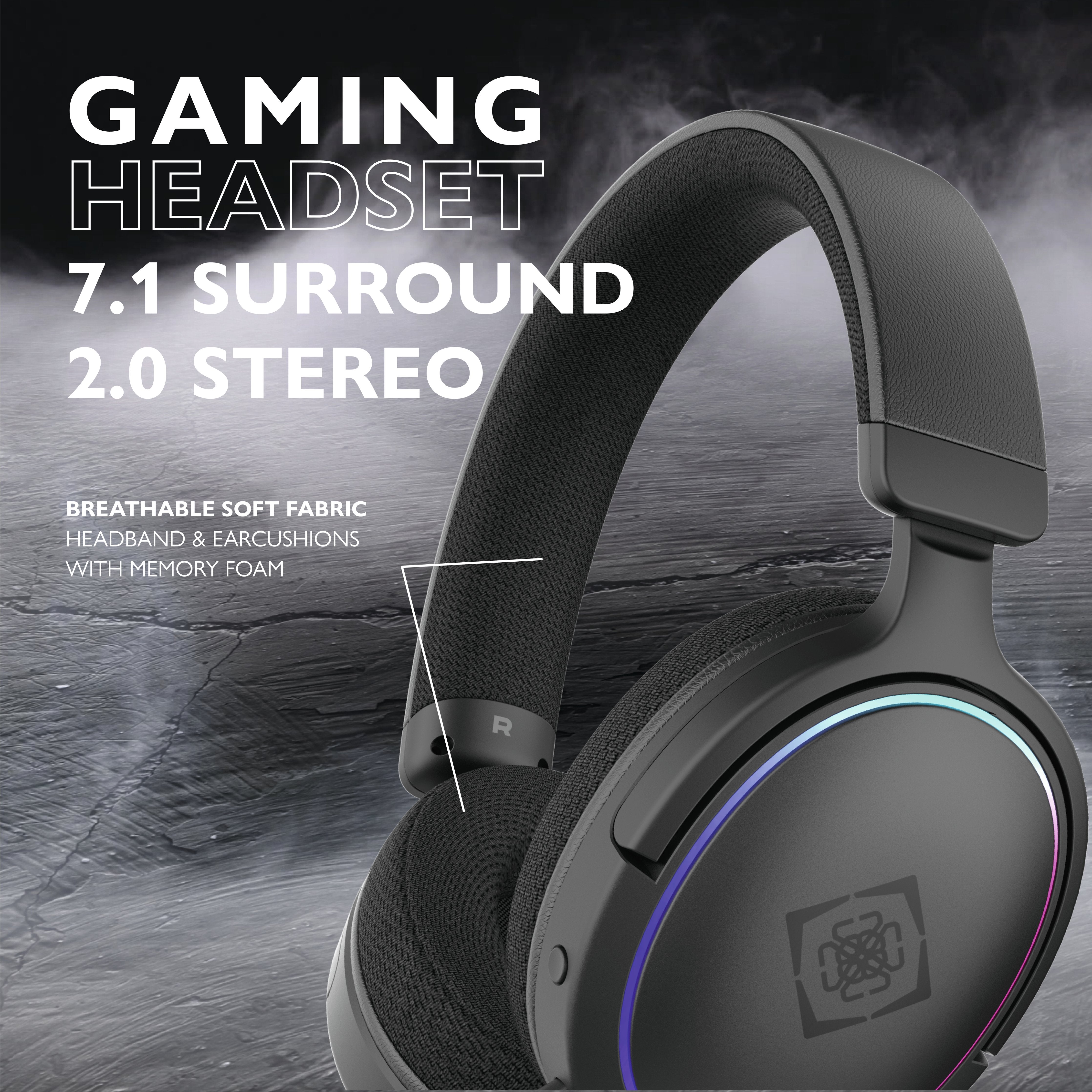 EAN 7333048060808 - Deltaco Gaming GAM-162 auricular y casco Auriculares Alámbrico Diadema Juego USB Tipo C Negro imagen 11
