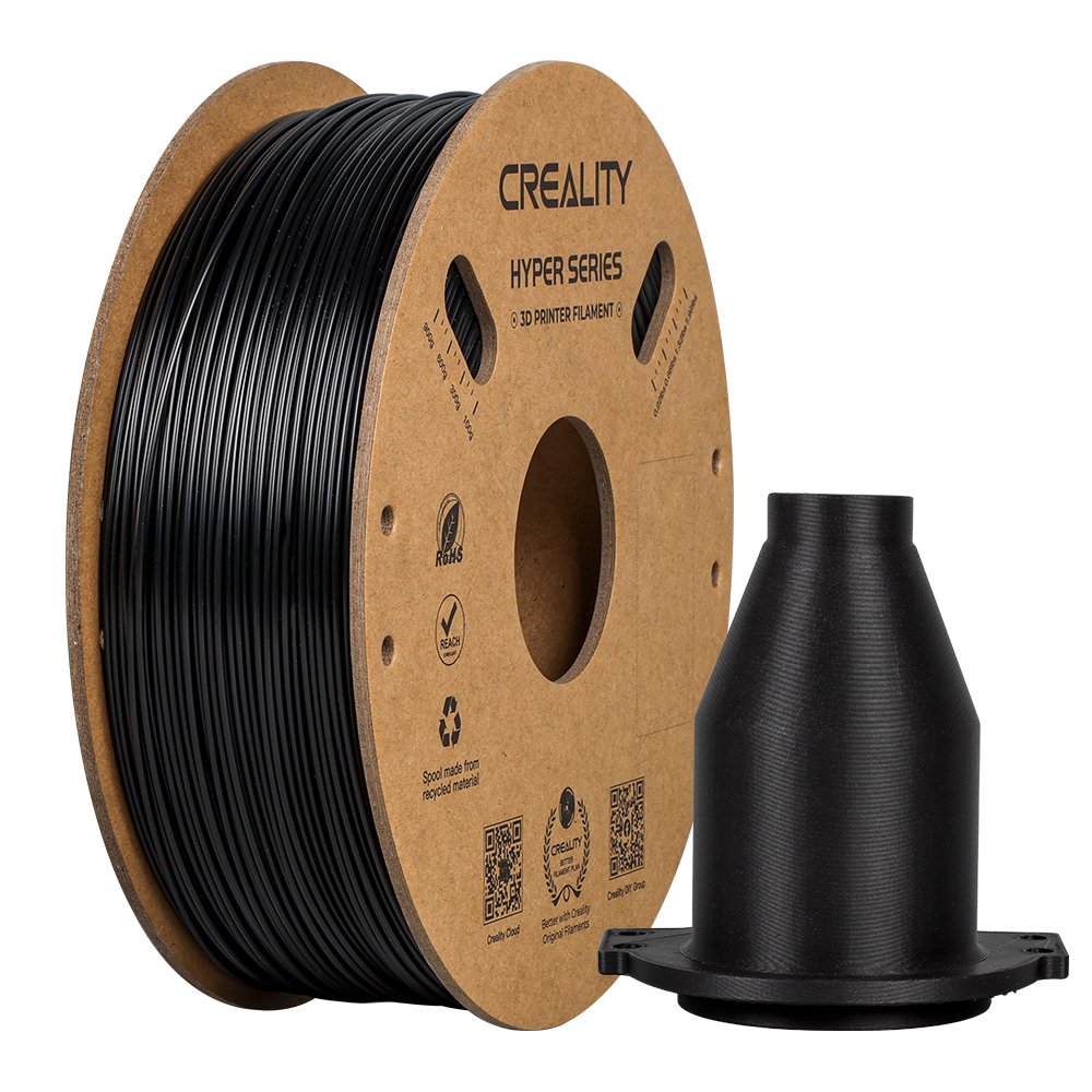 Creality Hyper Abs Filament, 3d-Filament (Negro, 1 Kg, 1,75 Mm, Auf Rolle) 3301020042