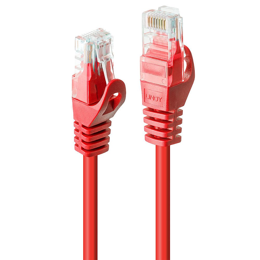 EAN 4002888481816 - Lindy 48181 cable de red Rojo 0,5 m Cat6 U/UTP (UTP) imagen 1