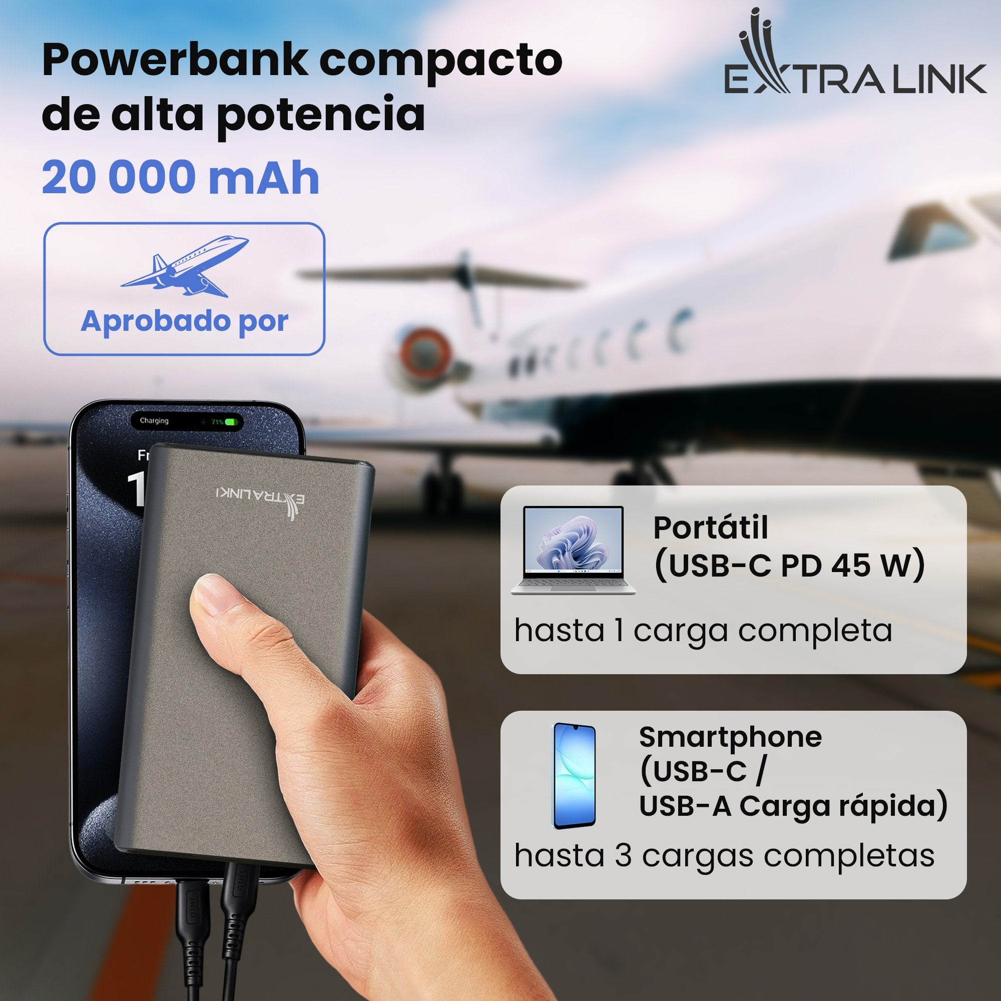 EAN 5903148919539 - Extralink EX.19539 batería externa Ión de litio Gris, Gris claro imagen 28