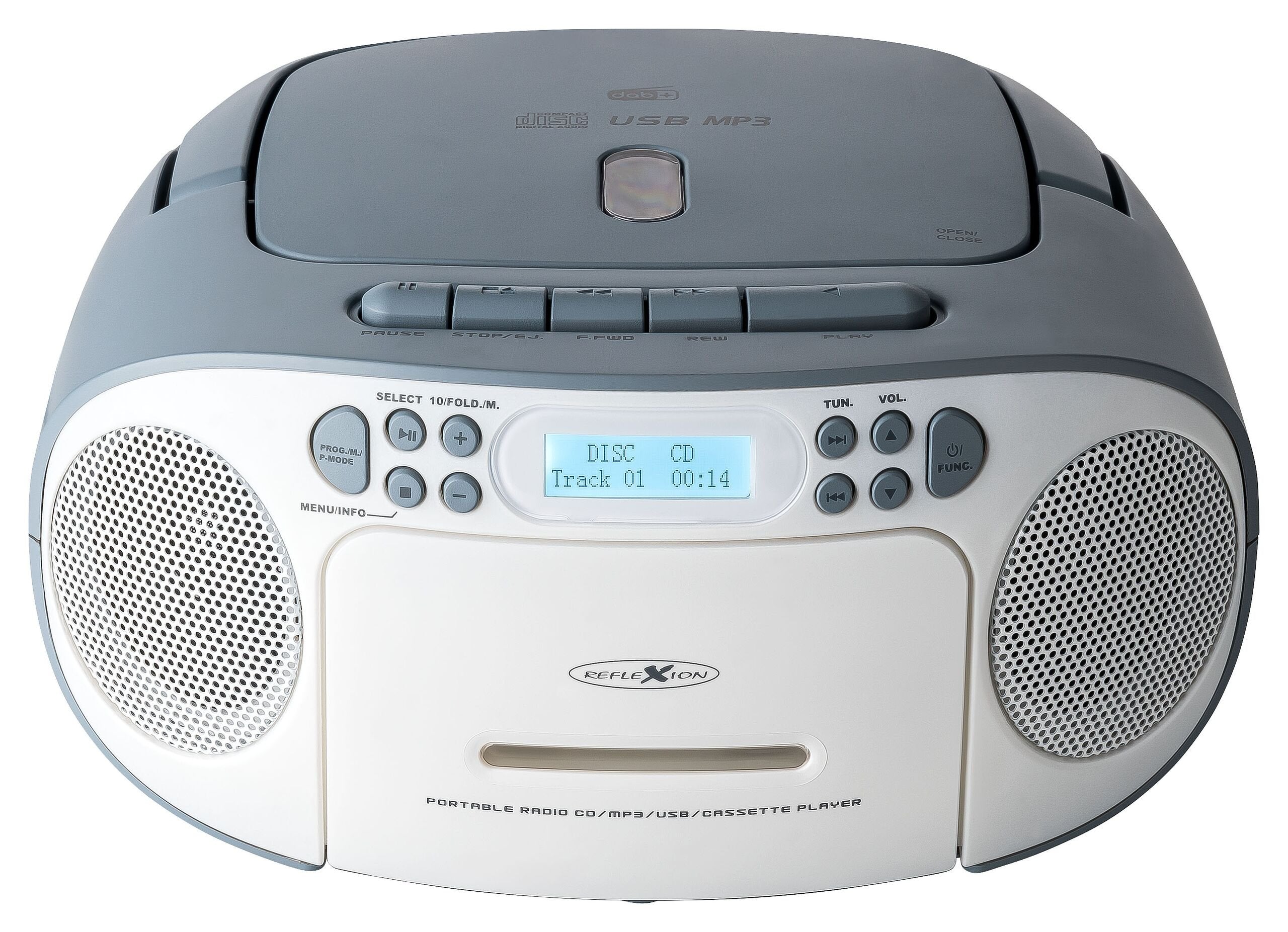 EAN 4260035678919 - Reflexion RCR2260DAB 24 W DAB+, FM Azul, Blanco Reproducción MP3 imagen 1