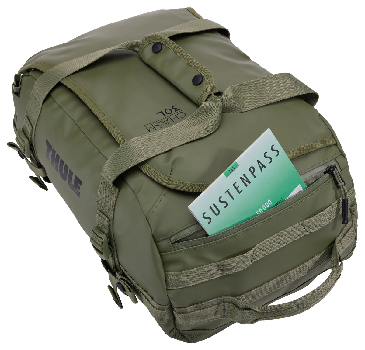 EAN 0085854257497 - Thule Chasm TDSD301 Olivine bolso de lona 30 L Poliéster Oliva imagen 13