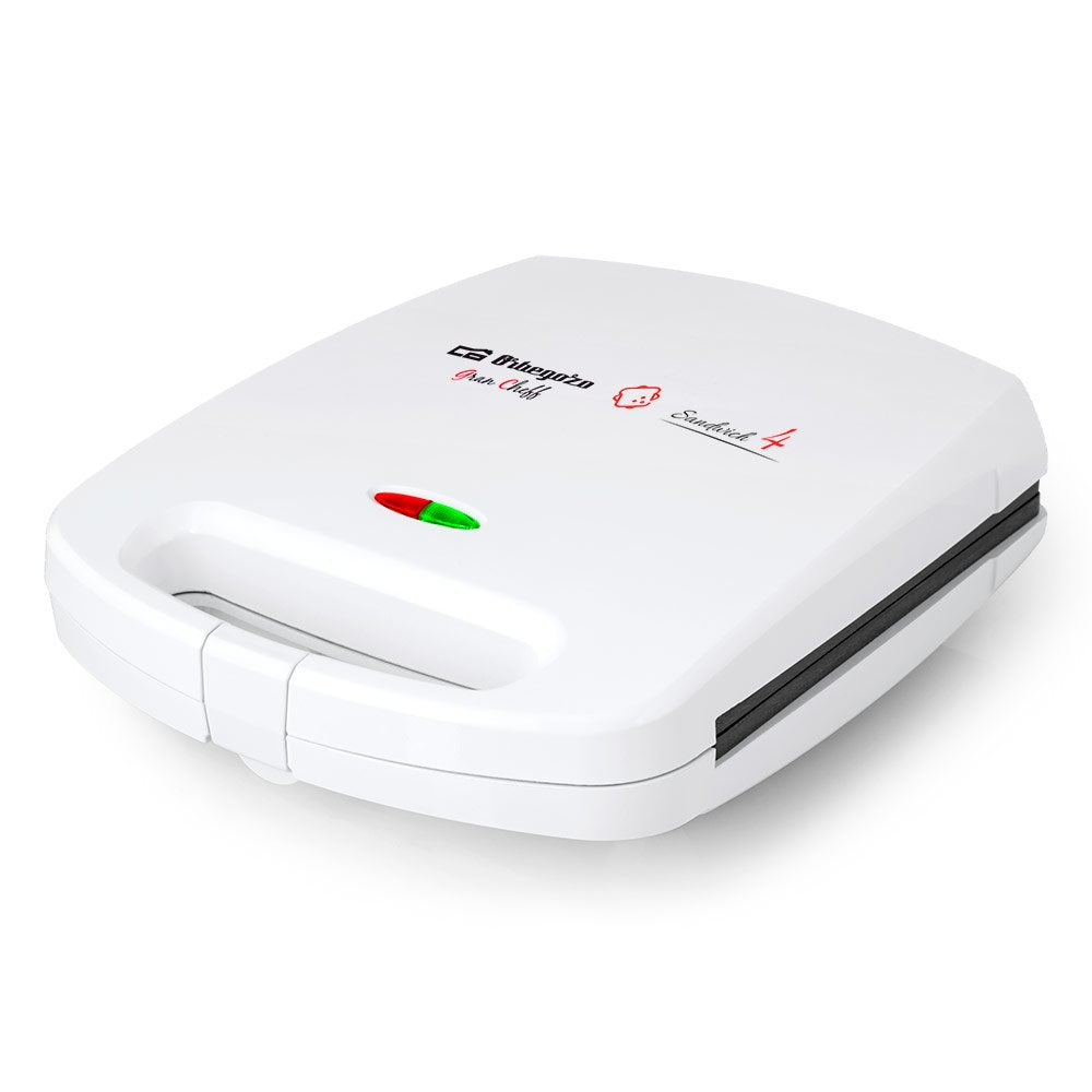 Sandwichera Orbegozo Sw 7100 1500w Para 4 Sandwiches