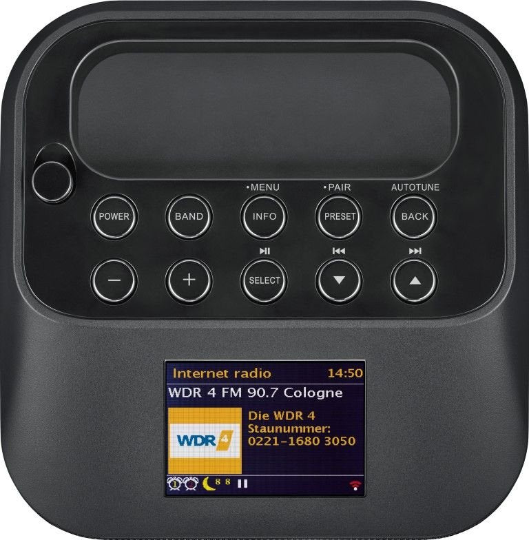 Radio Sangean Wfs-58 Negro Portátil De Internet