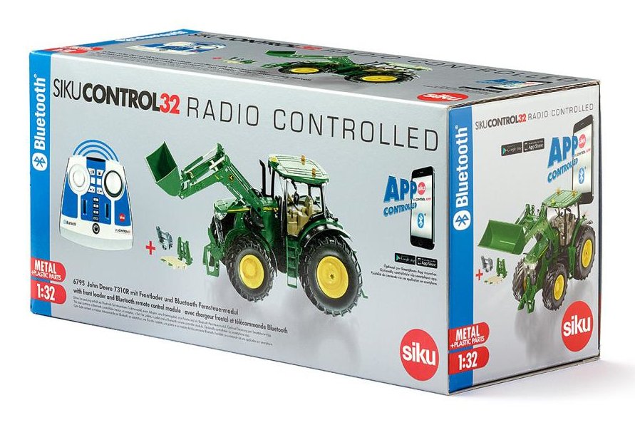 Tractor Siku John Deere 7310r Con Cargador Y Mando