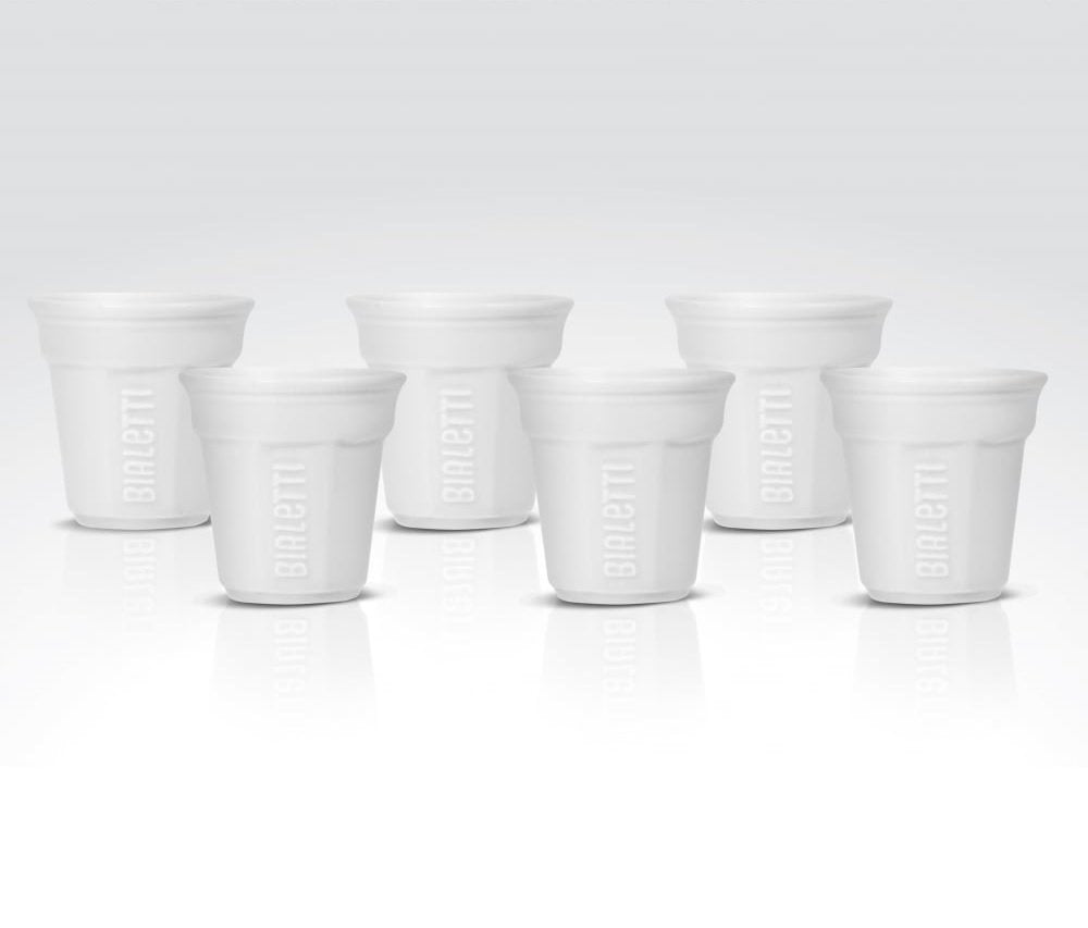 Taza De Café Bialetti Bicchierino Blanco 6 Pieza(S)